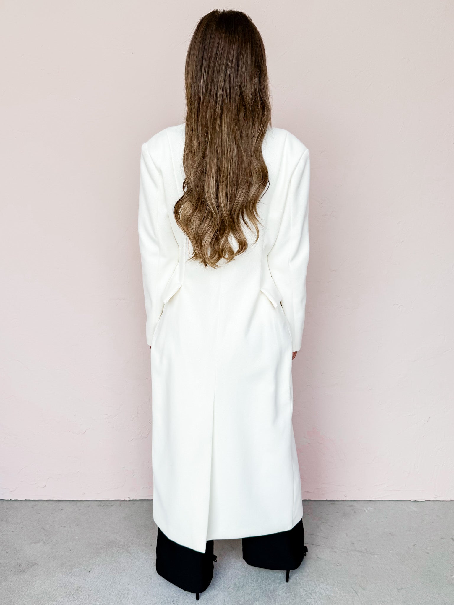 Agatha Button Front Long Coat