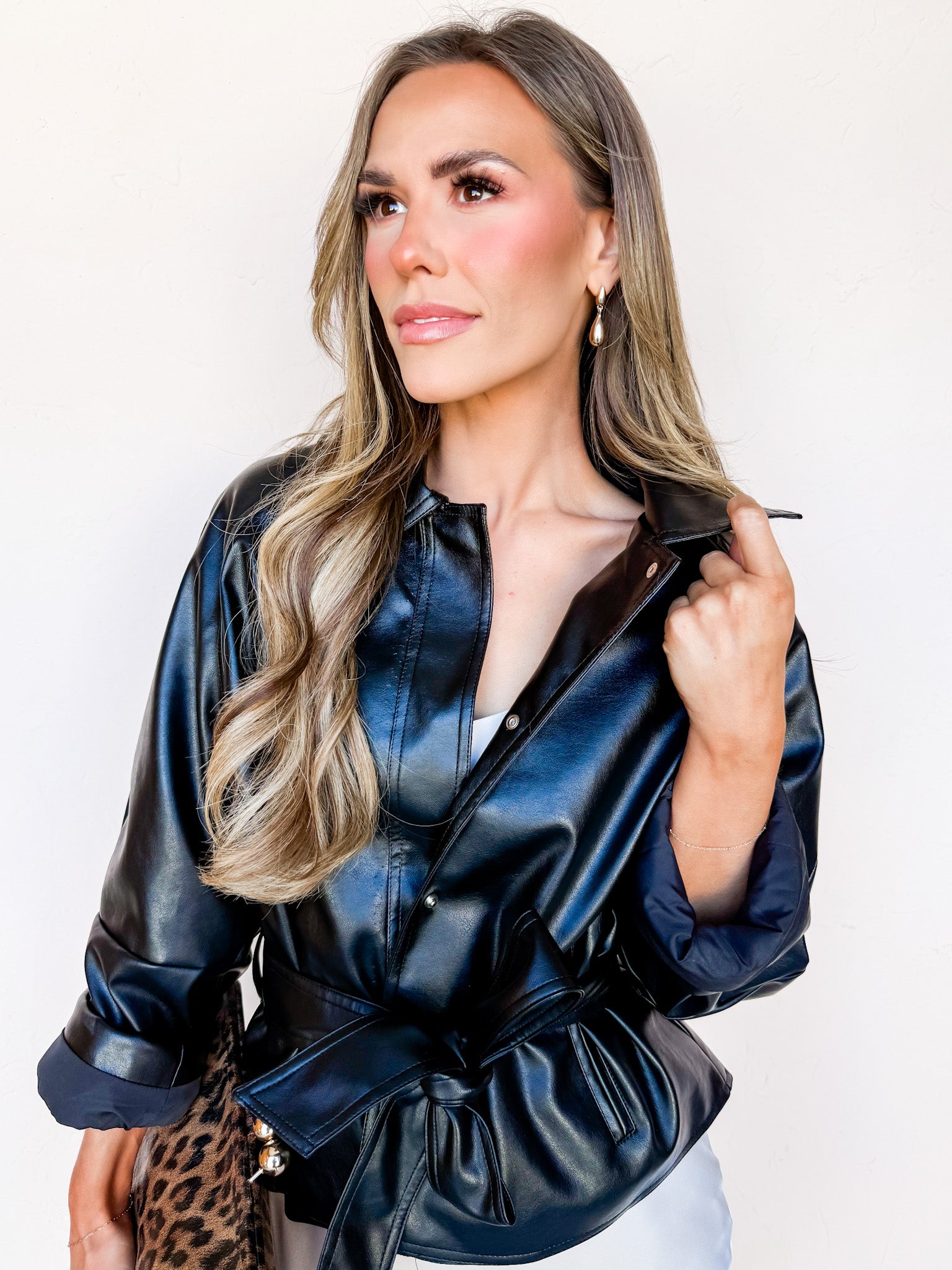 Maxine Vegan Leather Jacket