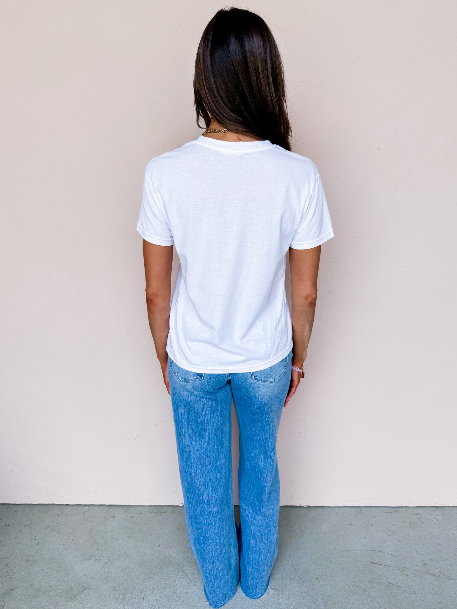 Doing The Most Short Sleeve Top-White