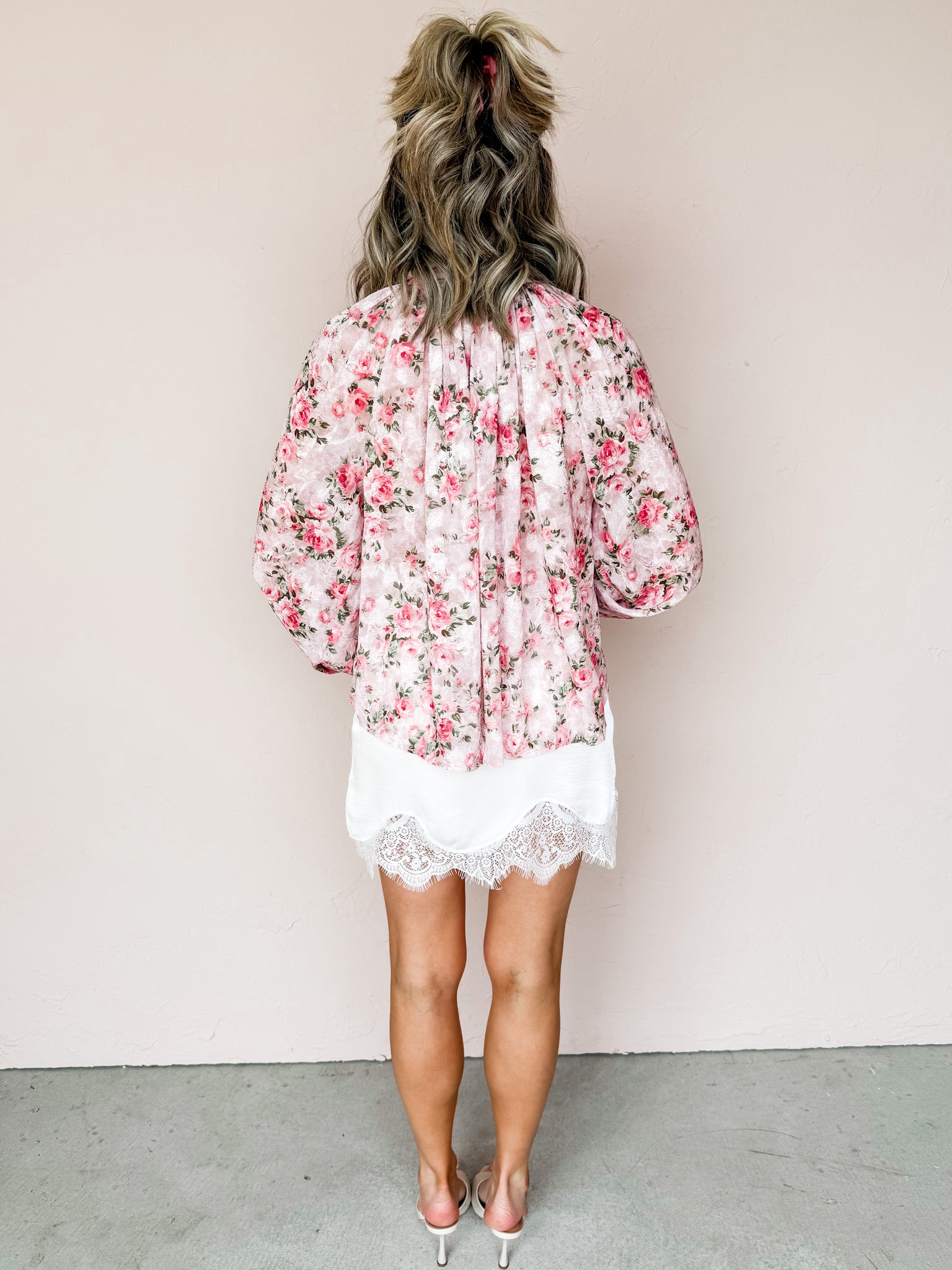 Kaley Floral Button Front Top