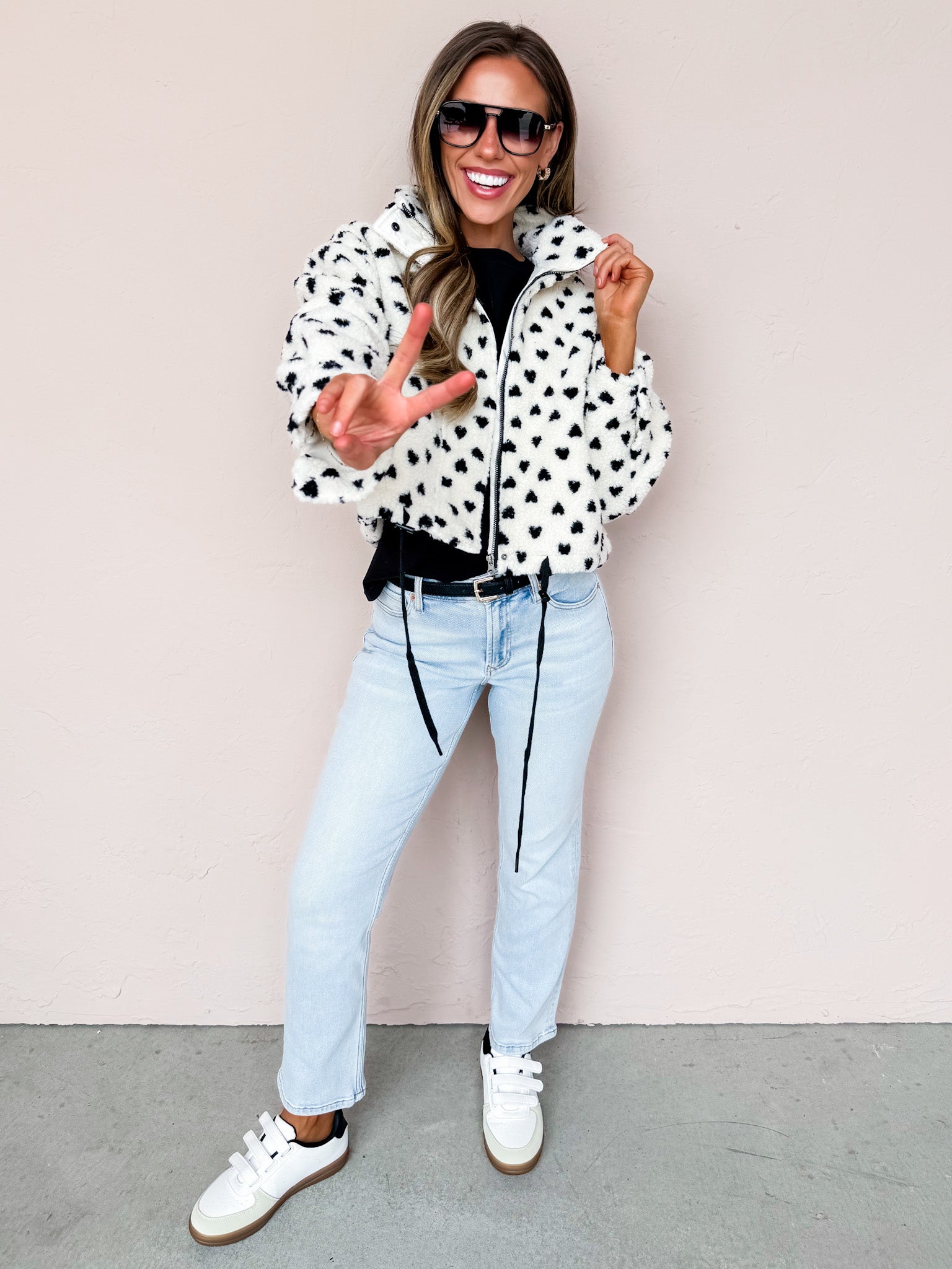 Minnie Polka Dot Sherpa Jacket
