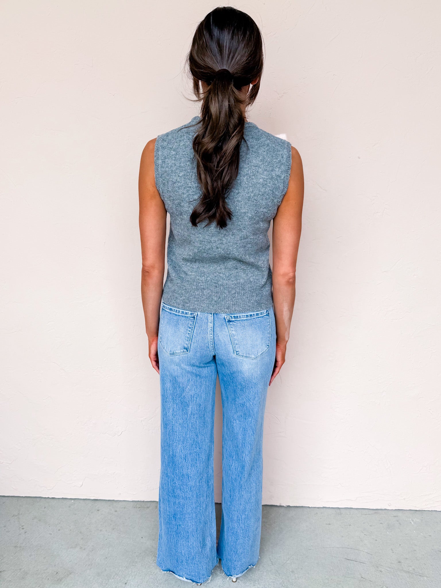 Novah Bow Sleeveless Sweater