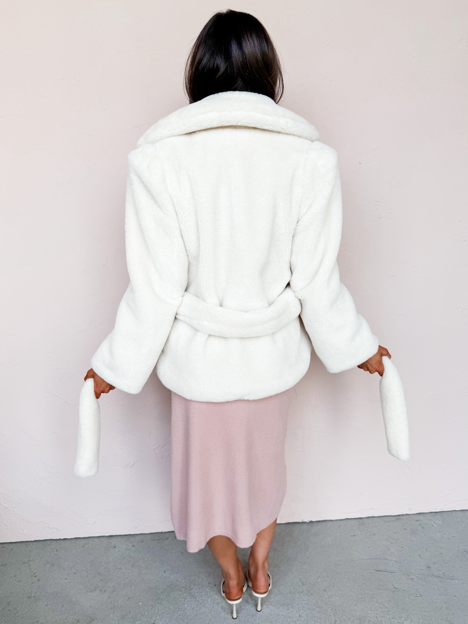 Ophelia Faux Fur Belted Coat