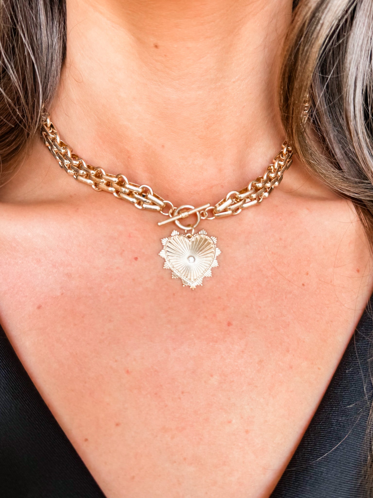 Perfect Choice Heart Pendant Necklace