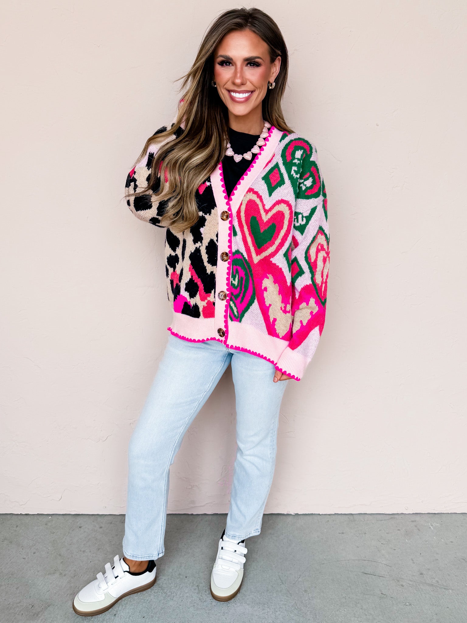 Untamed Love Mixed Pattern Cardigan