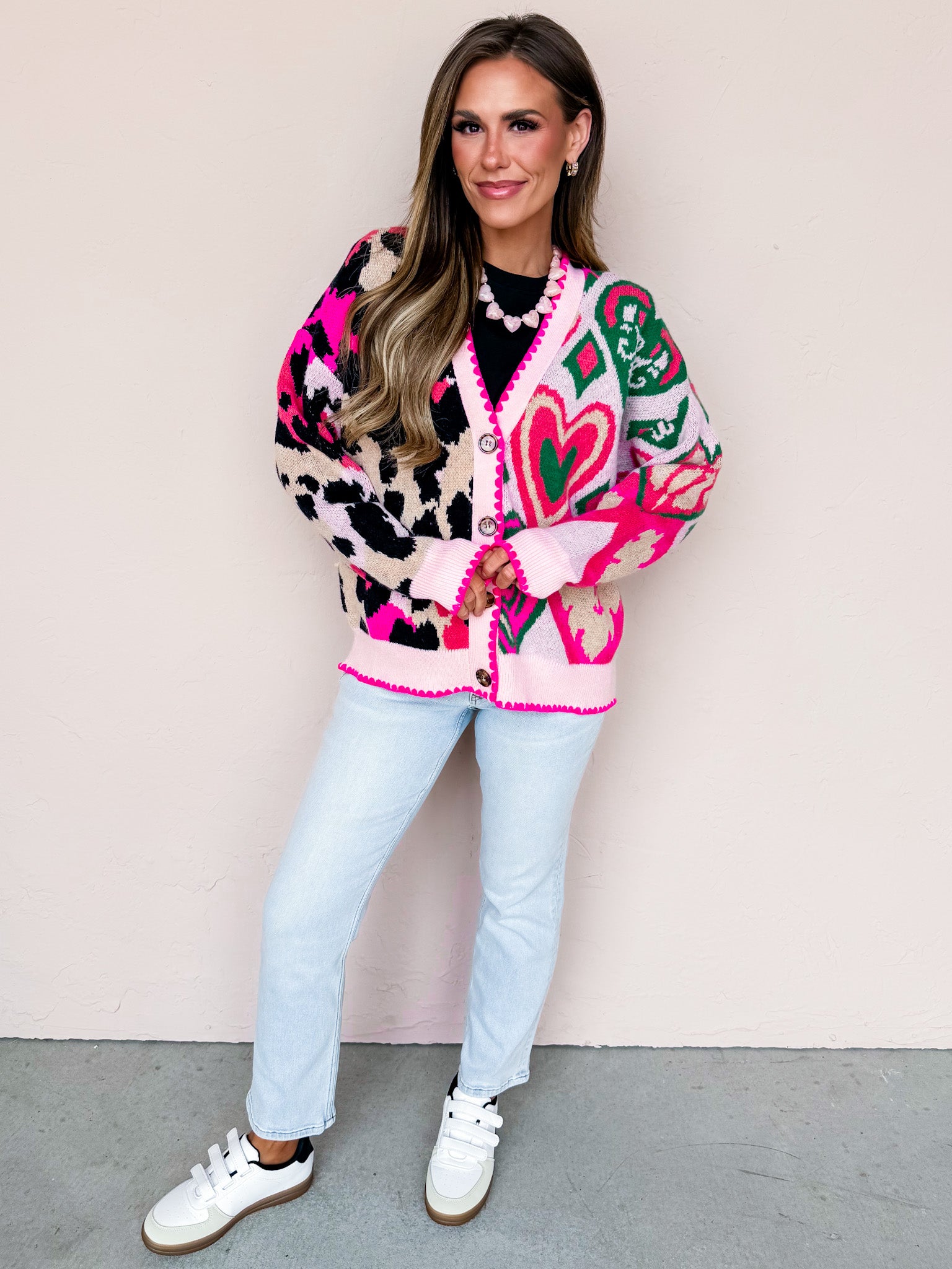 Untamed Love Mixed Pattern Cardigan