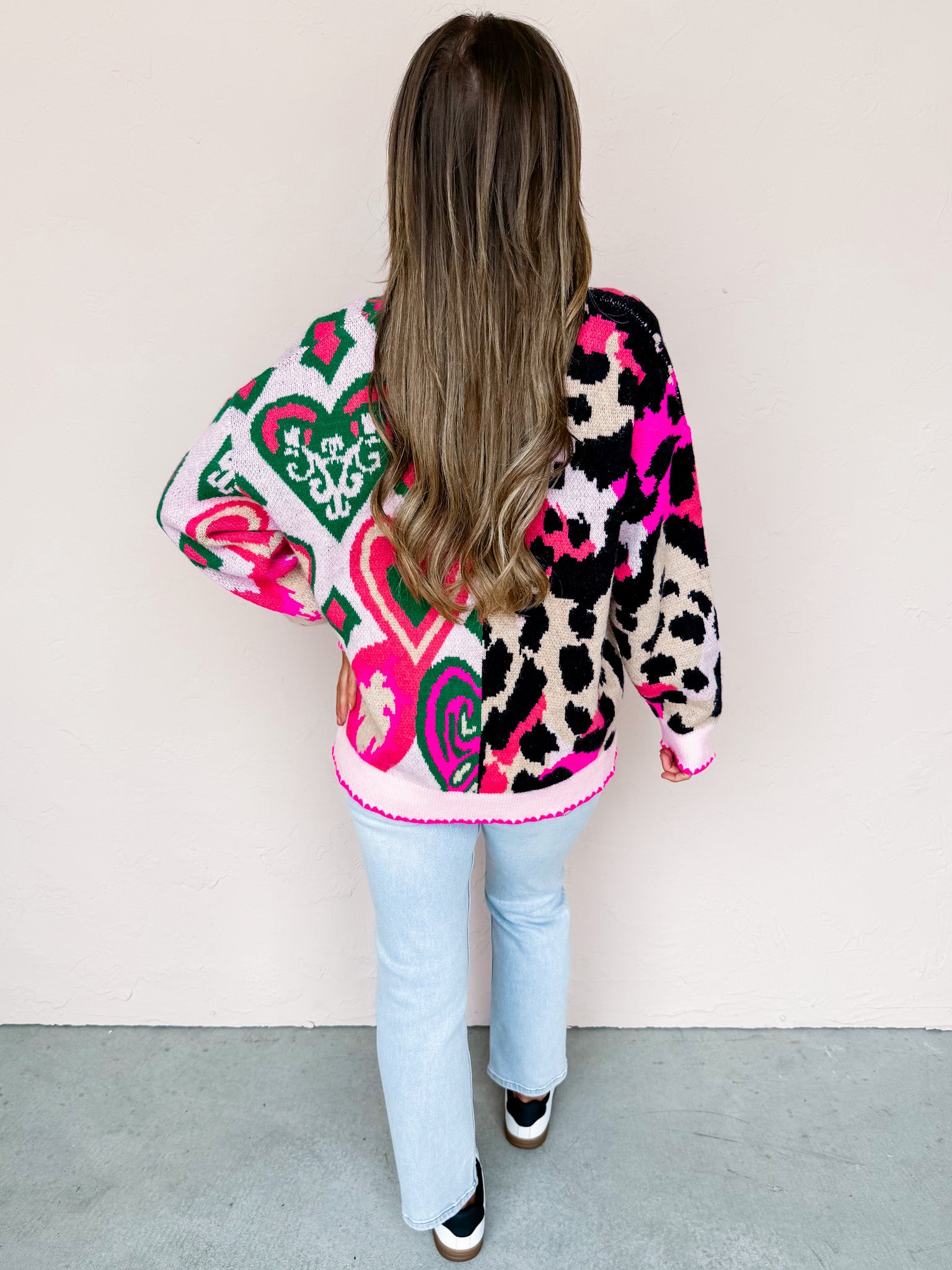 Untamed Love Mixed Pattern Cardigan