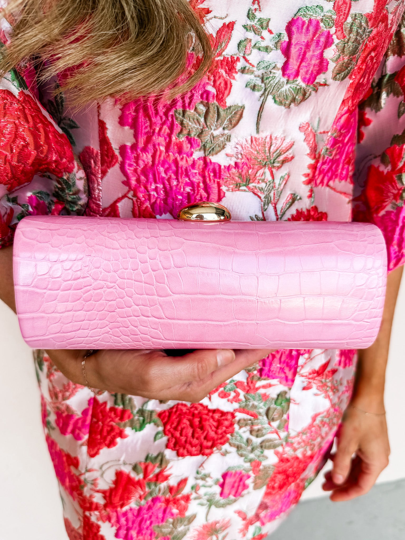 Whitten Clutch Evening Bag-Pink