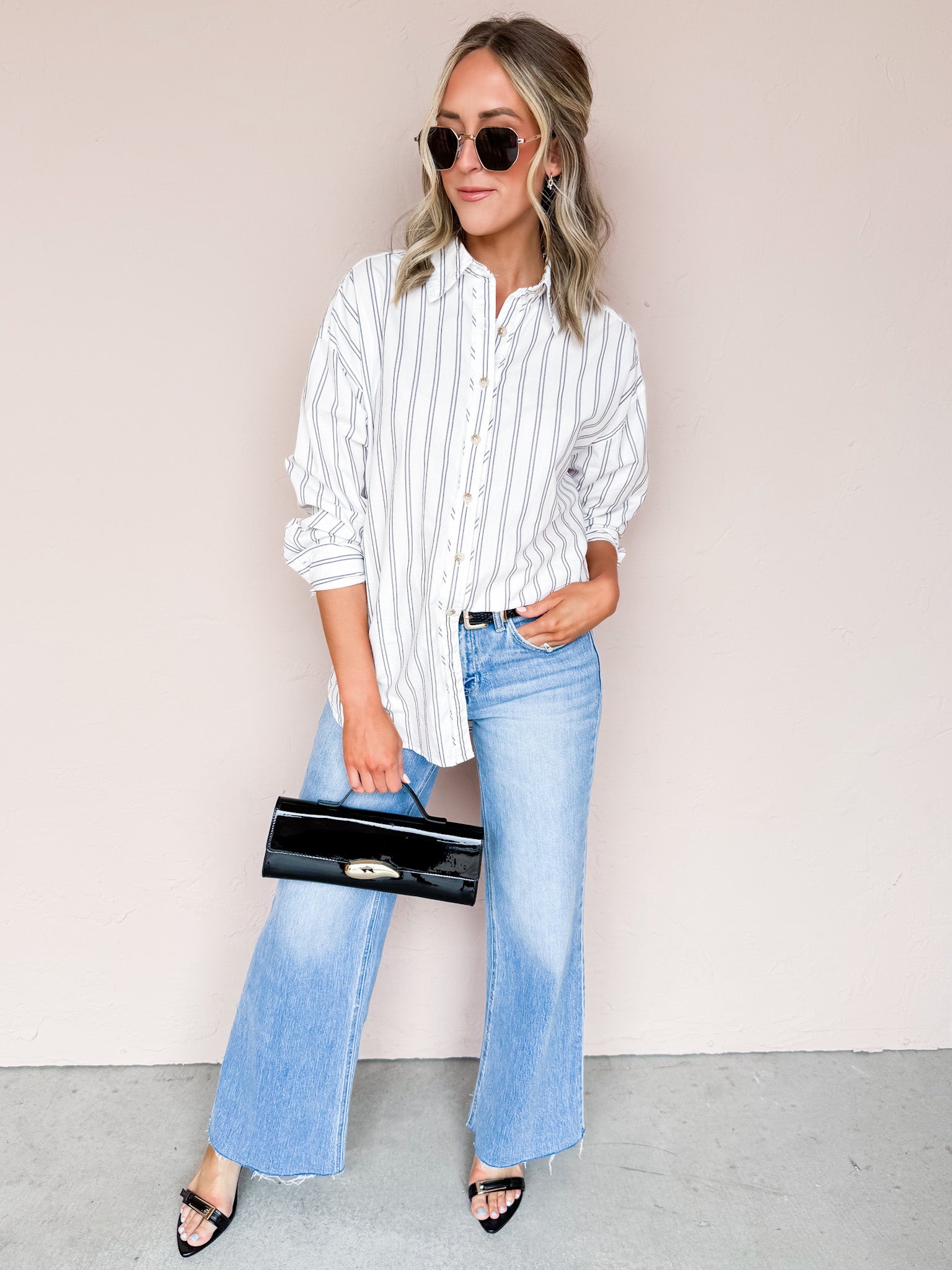 The Charlee Oversized Button Down Shirt
