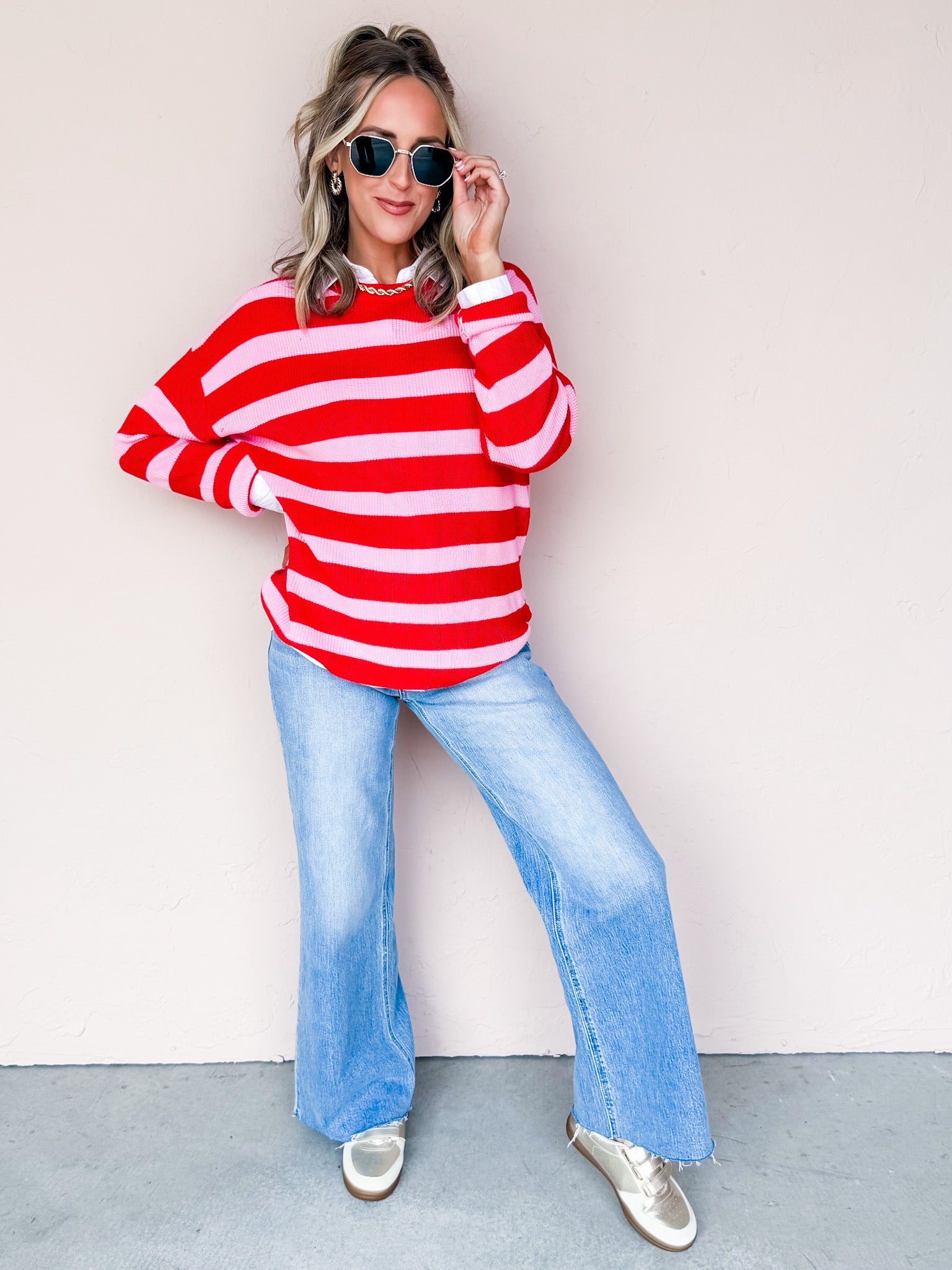 Chelsea Oversized Striped Sweater