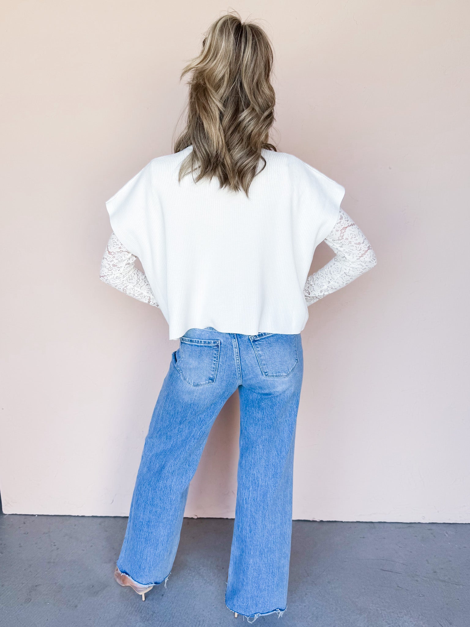 Rue Mock Neck Sweater-Off White