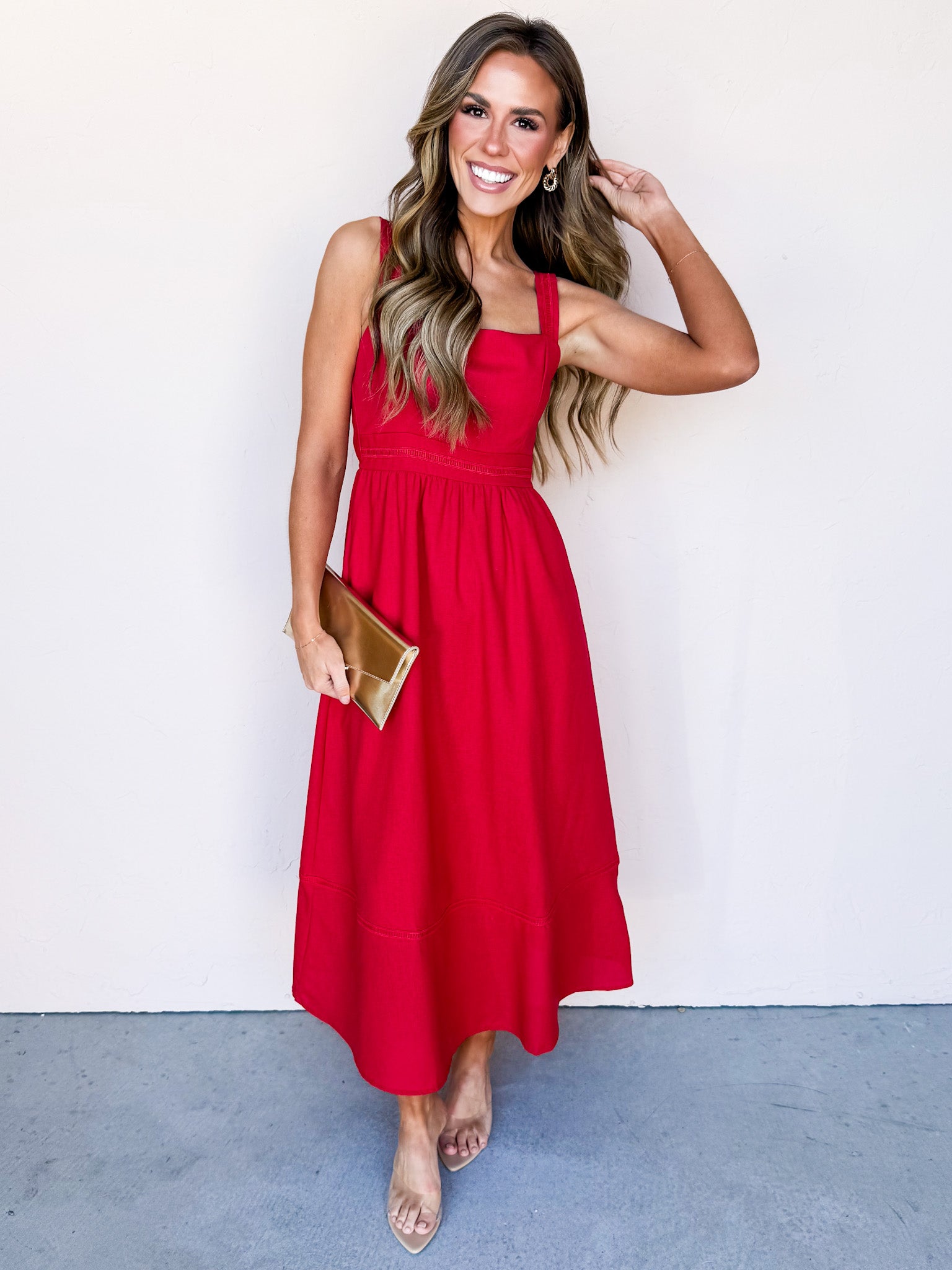 Adeline Sleeveless Midi Dress