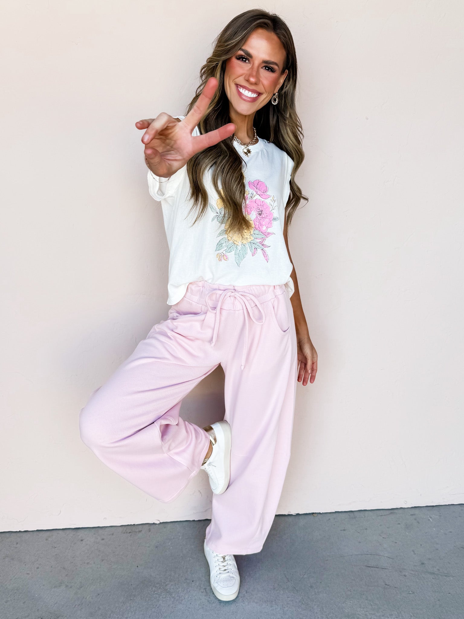 Sweet Meadow Sleeveless Graphic Tee