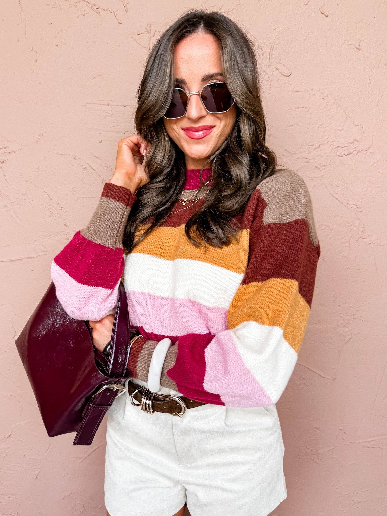 Bright Vibe Multi Stripe Sweater