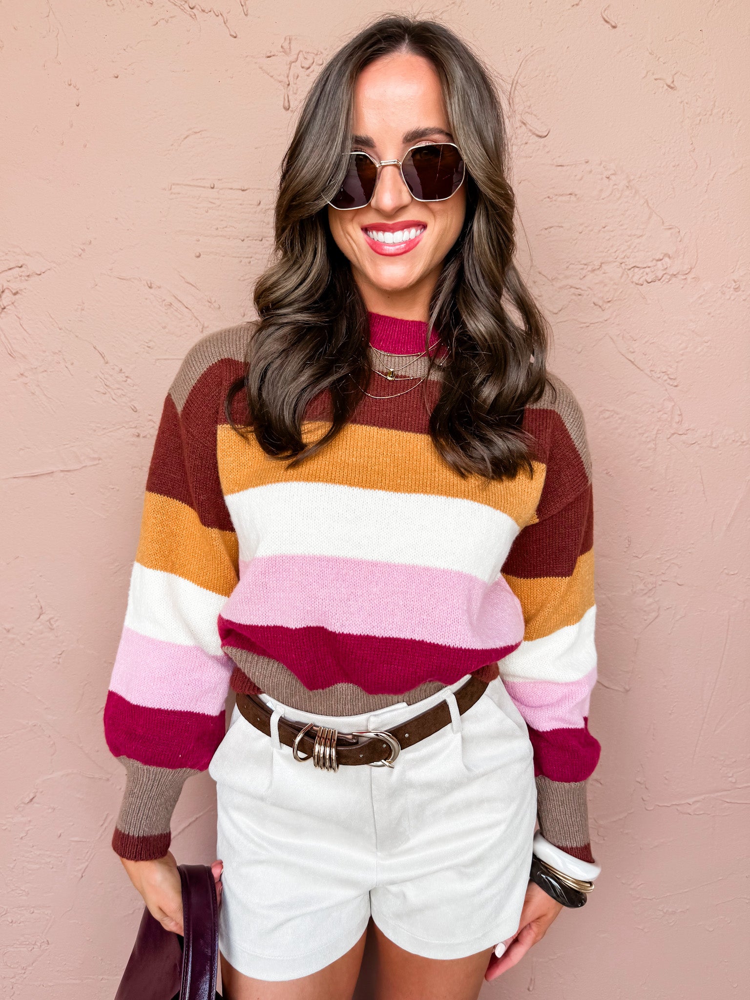 Bright Vibe Multi Stripe Sweater