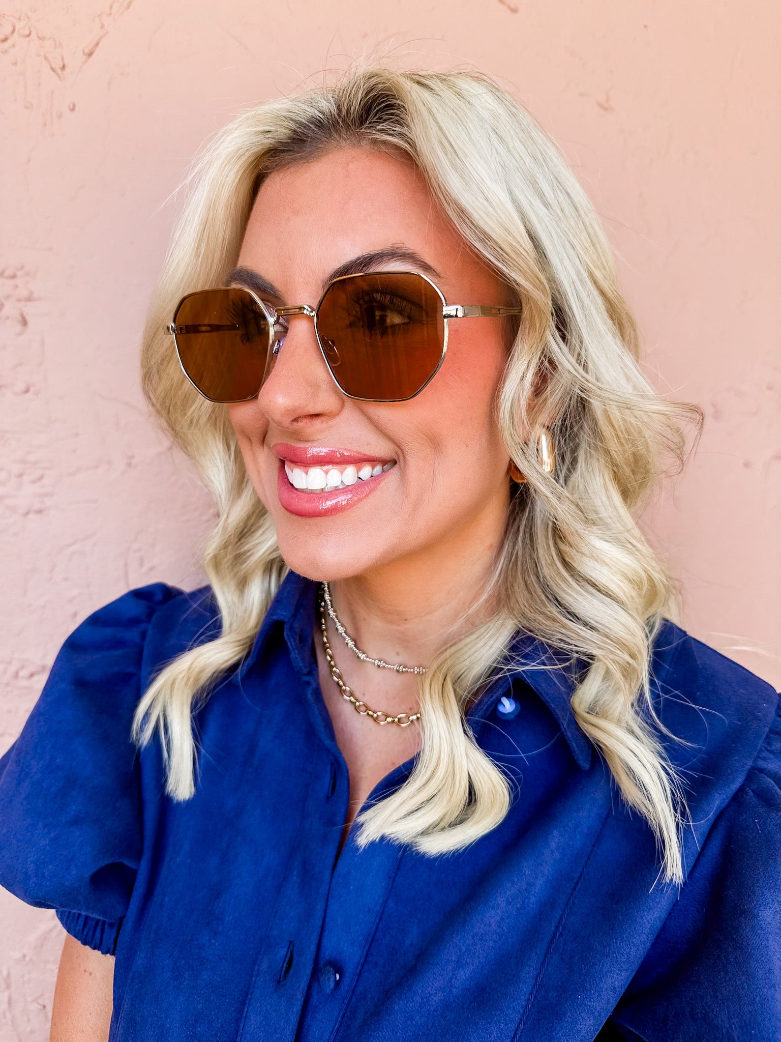 Sunny Babe Geometric Sunglasses