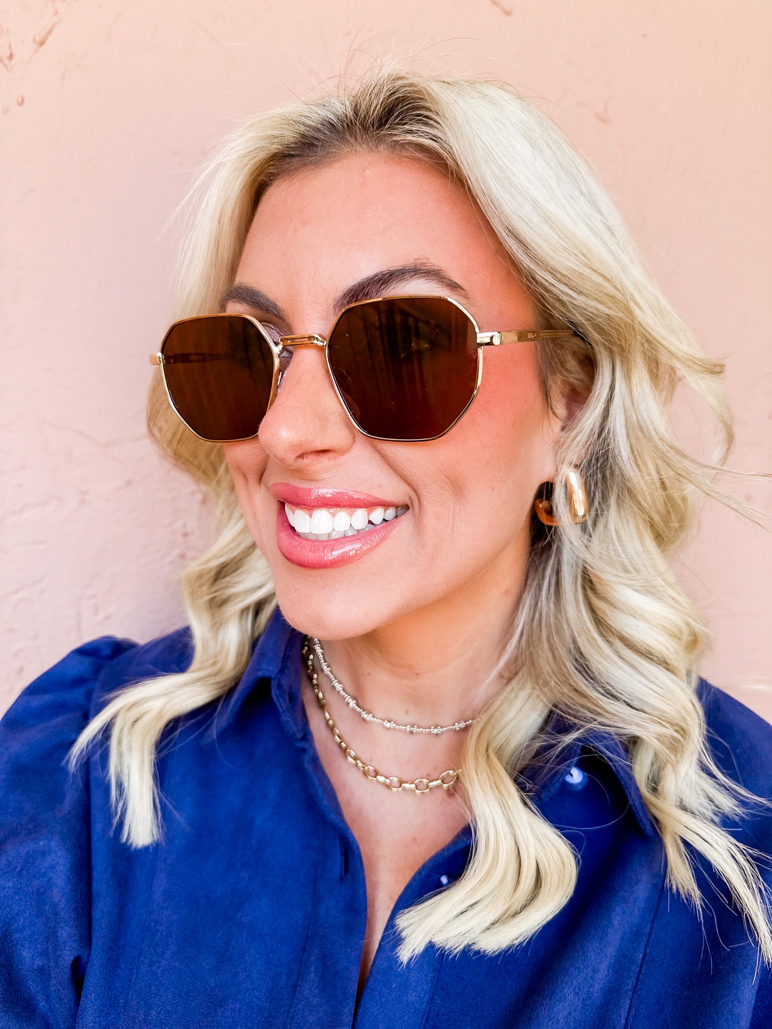 Sunny Babe Geometric Sunglasses