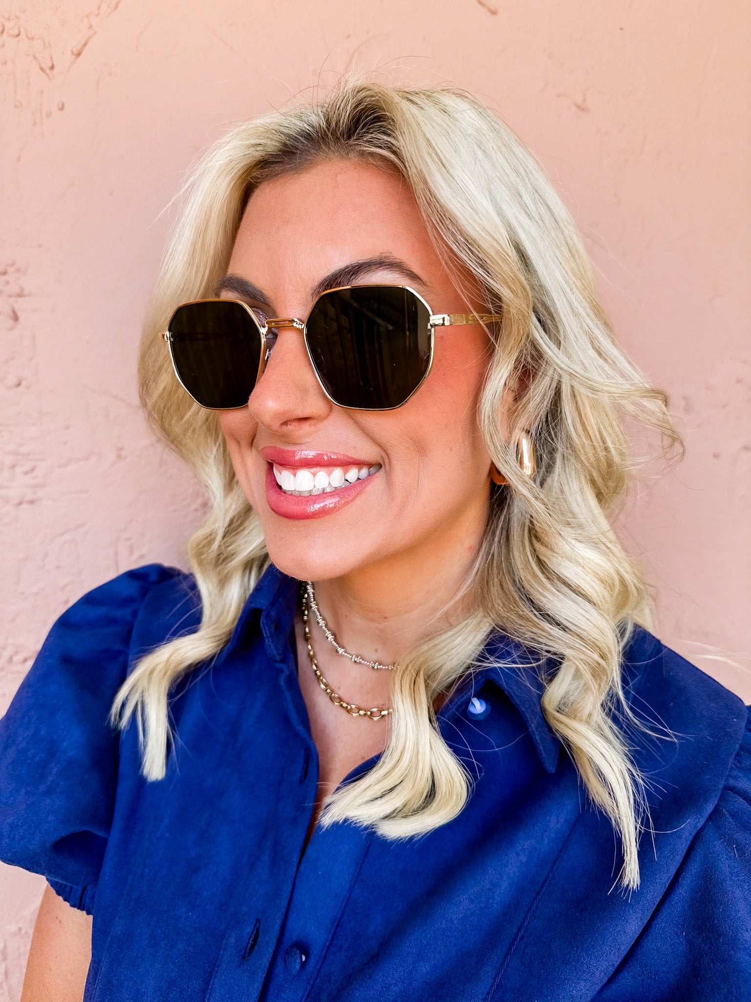 Sunny Babe Geometric Sunglasses