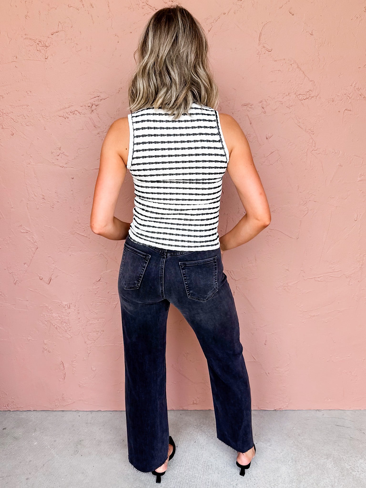 Bonneville Sleeveless Knit Top-Oatmeal