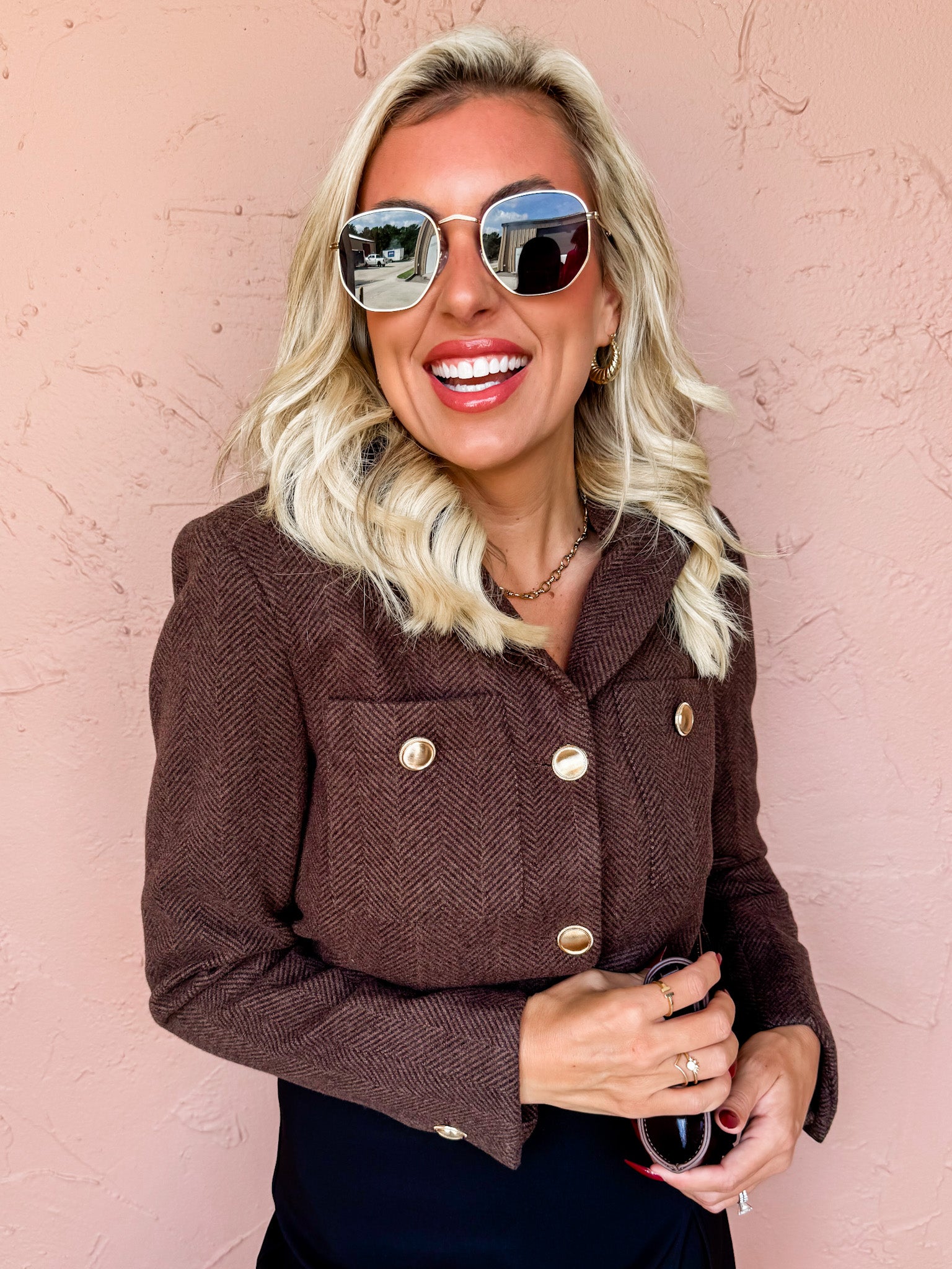 Rowan Cropped Tweed Jacket