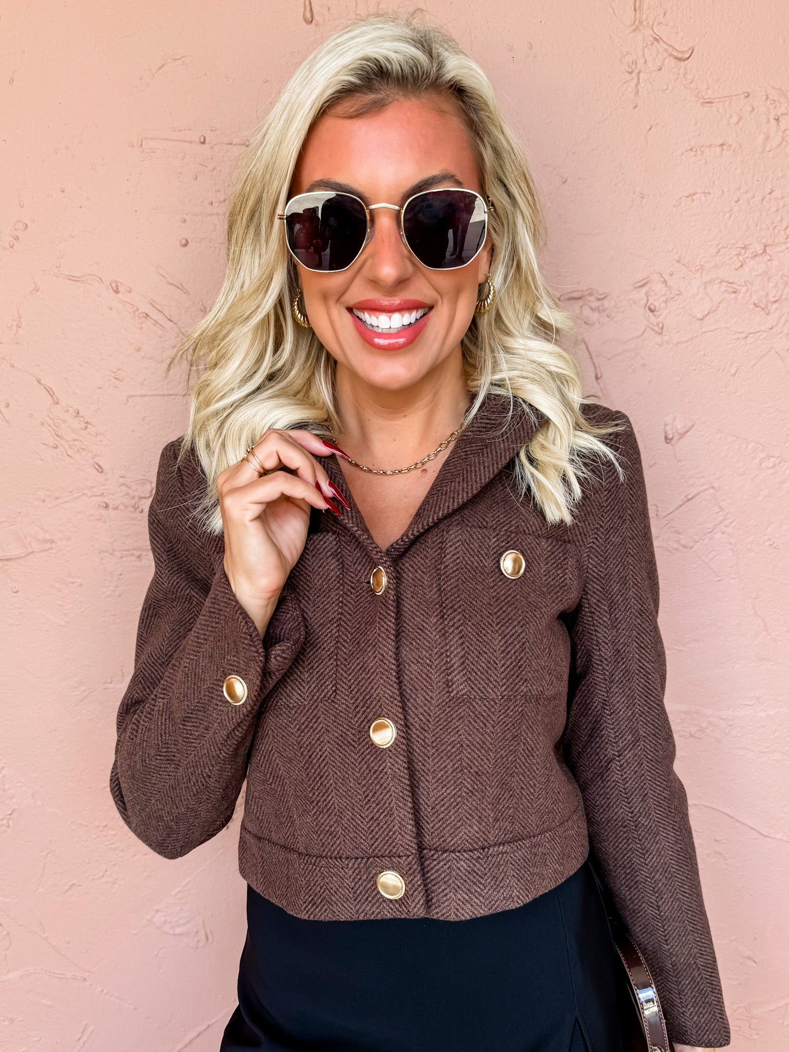 Rowan Cropped Tweed Jacket