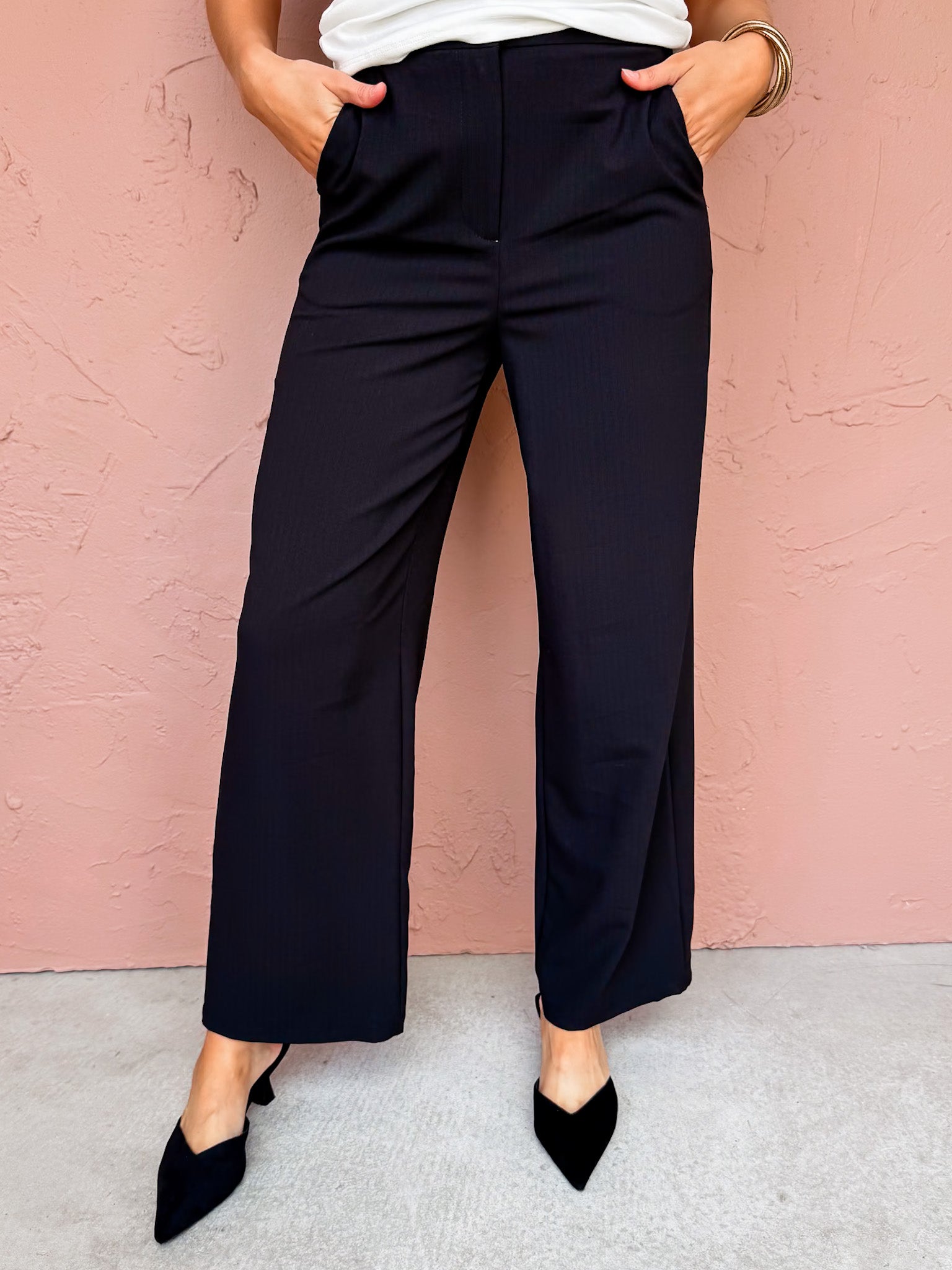 Running Around Wide Leg Trousers