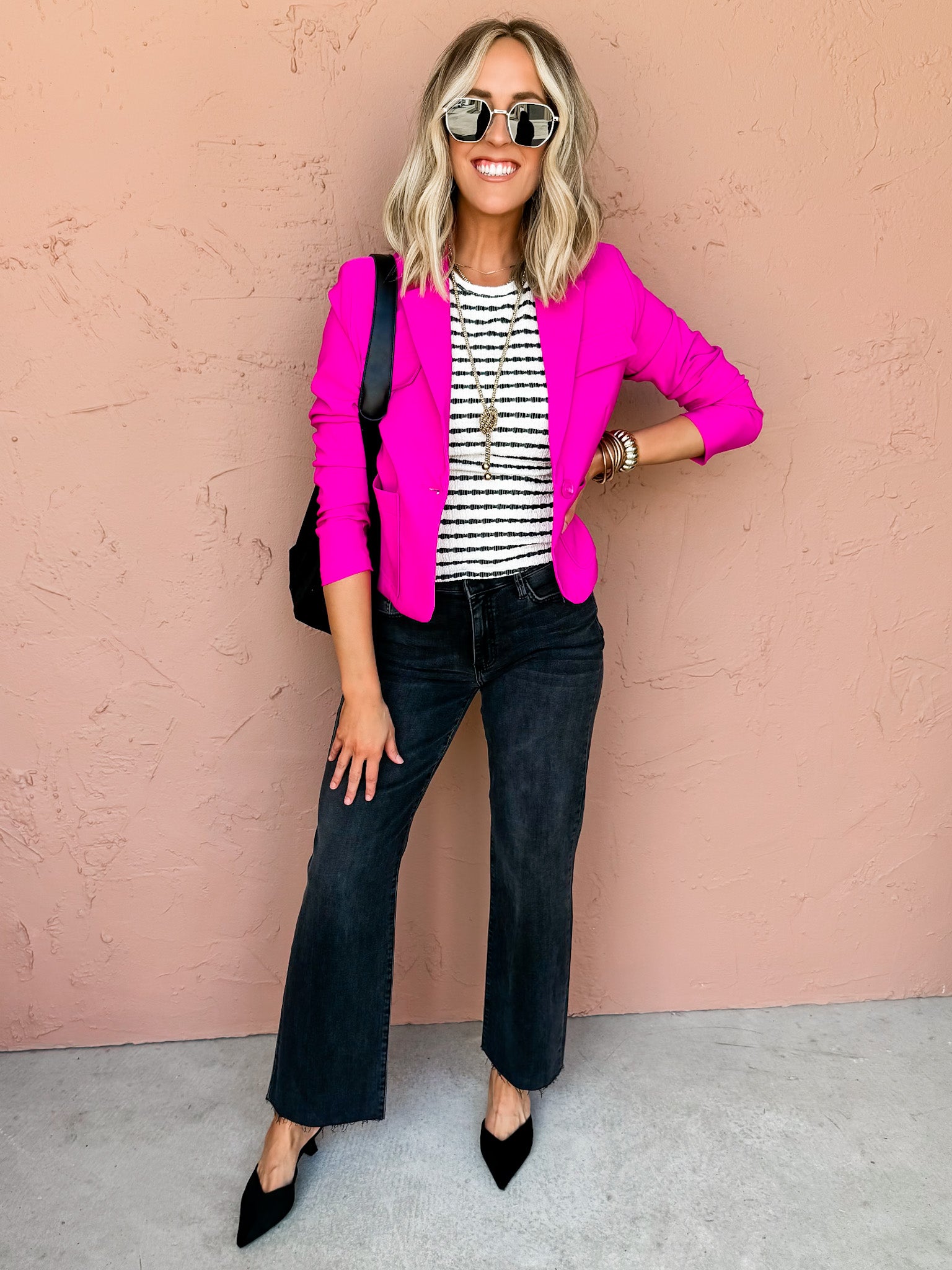 Swept Away Lapel Collar Jacket