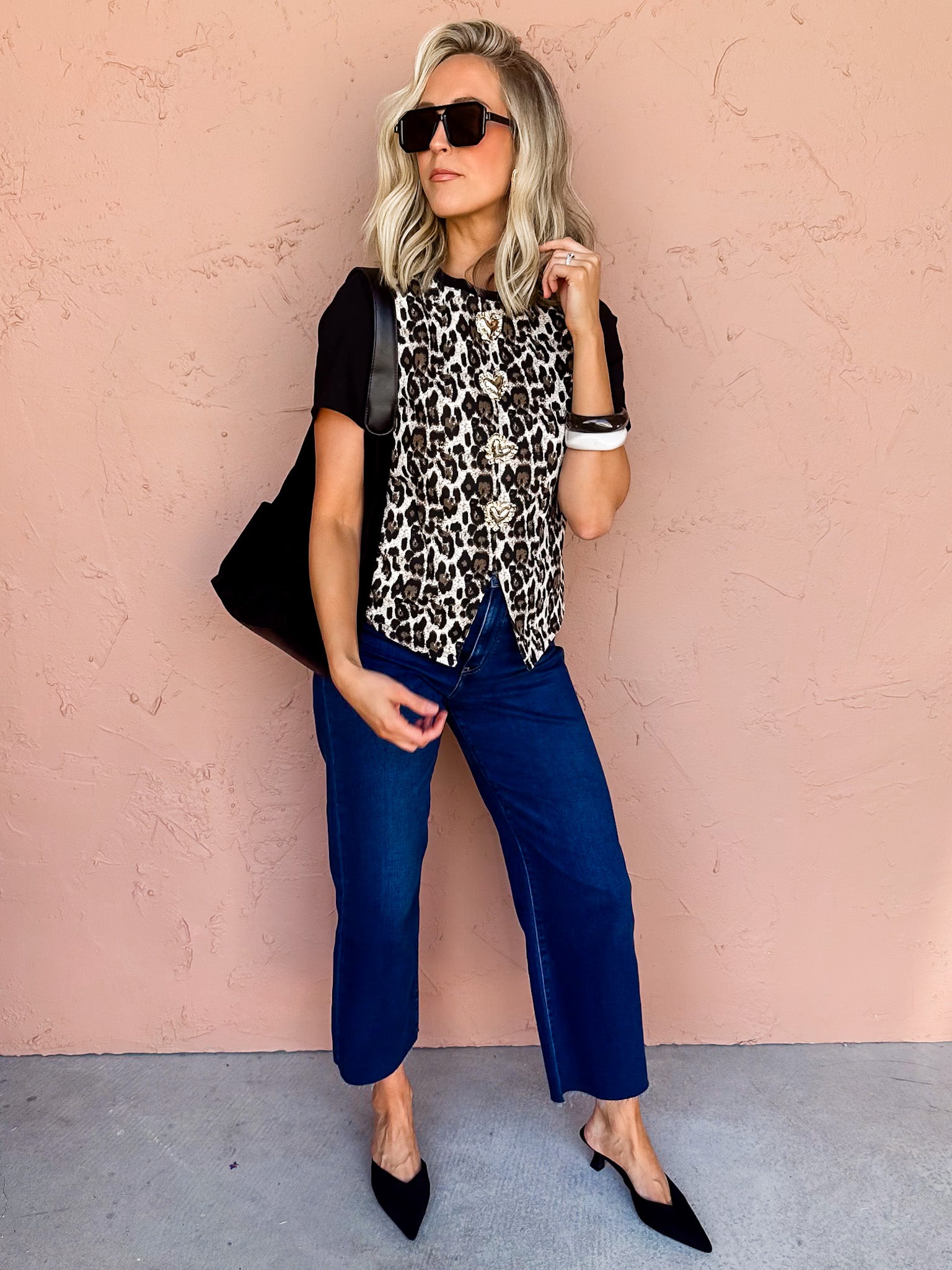Wild Grace Leopard Print Top