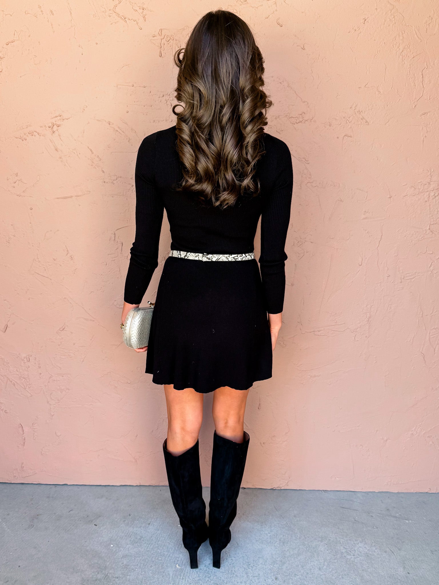 Be Yourself Turtle Neck Sweater Dress