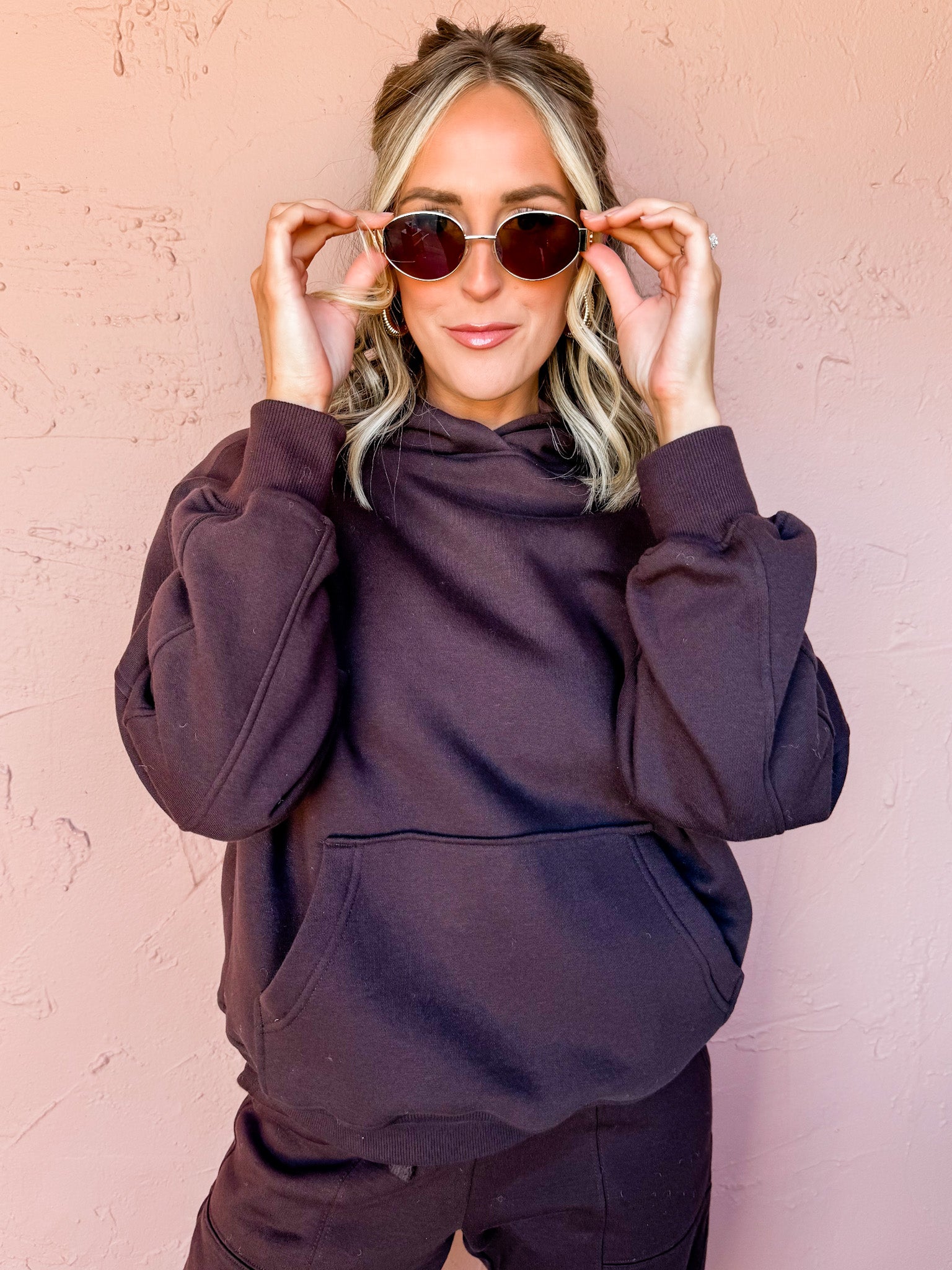 Comfort Level Oversized Hoodie-Espresso