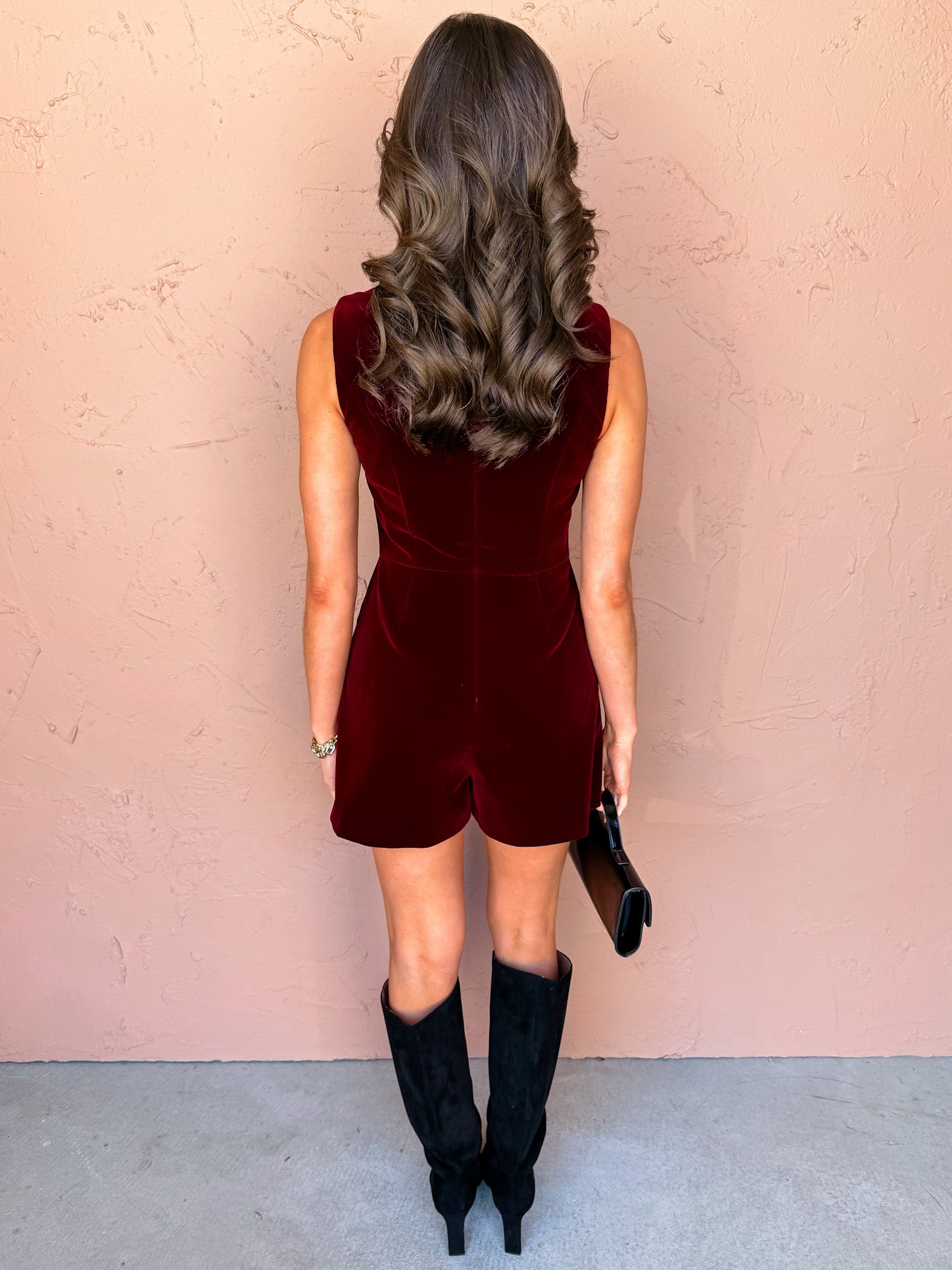 Ember Velvet Romper