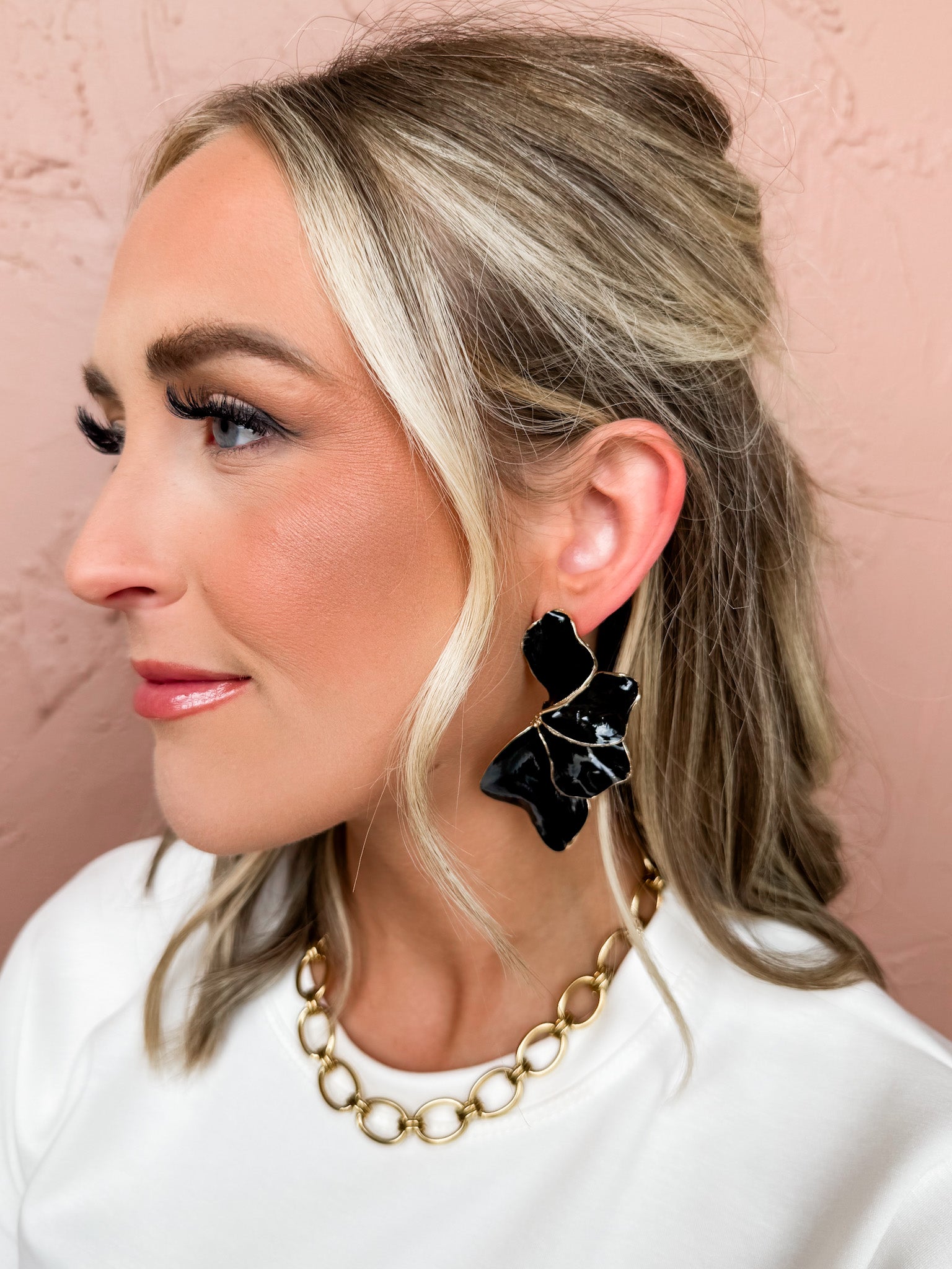 Elizah Leaf Stud Earrings