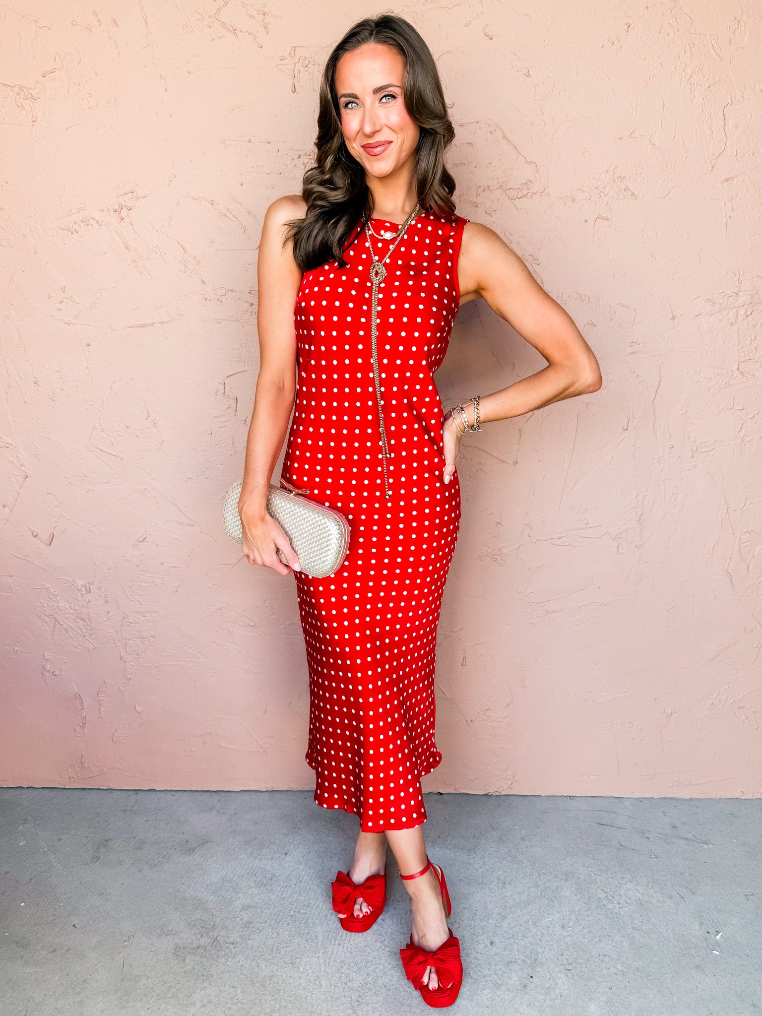 Willa Polka Dot Midi Dress