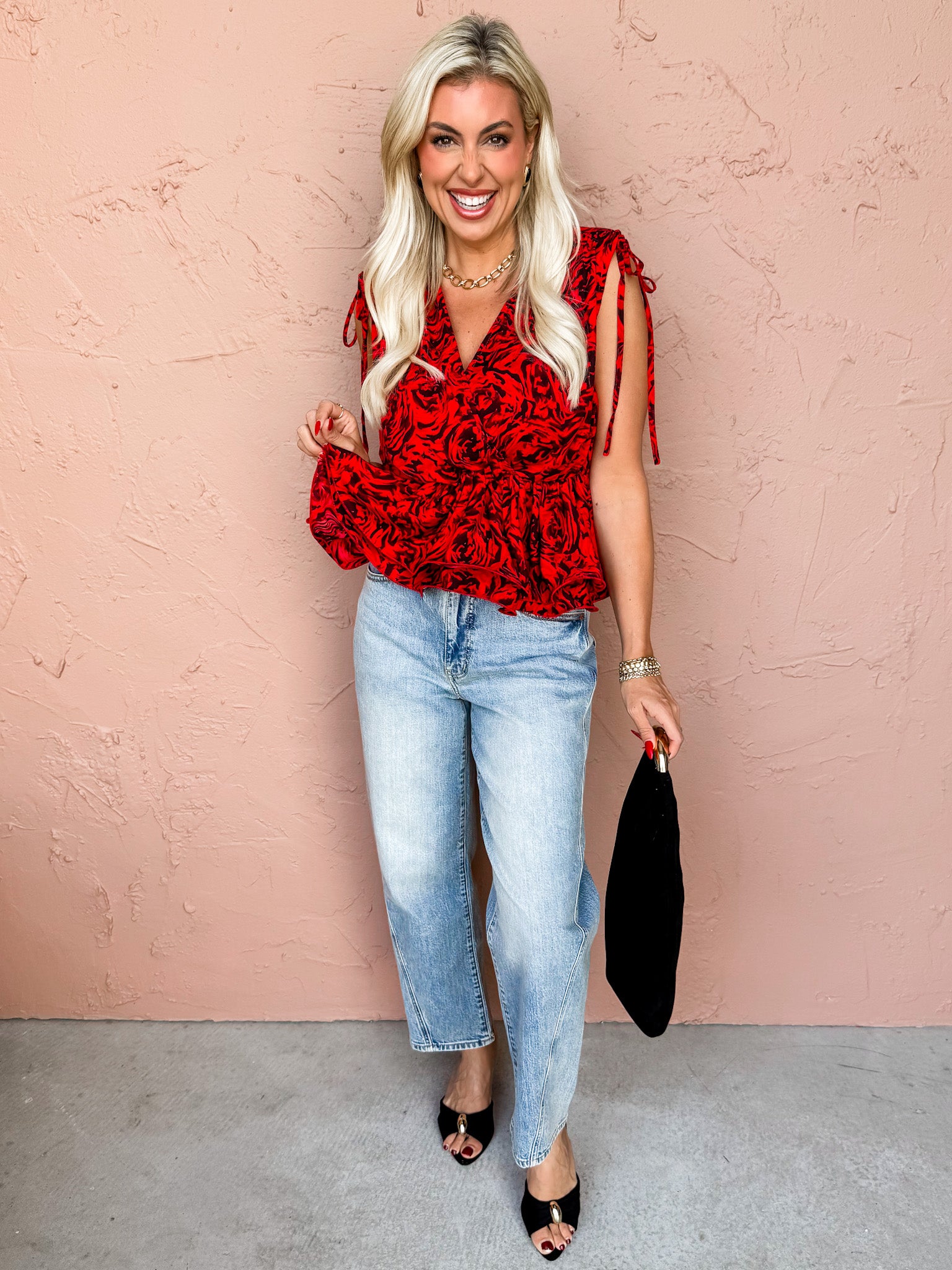 Aria Sleeveless Peplum Top