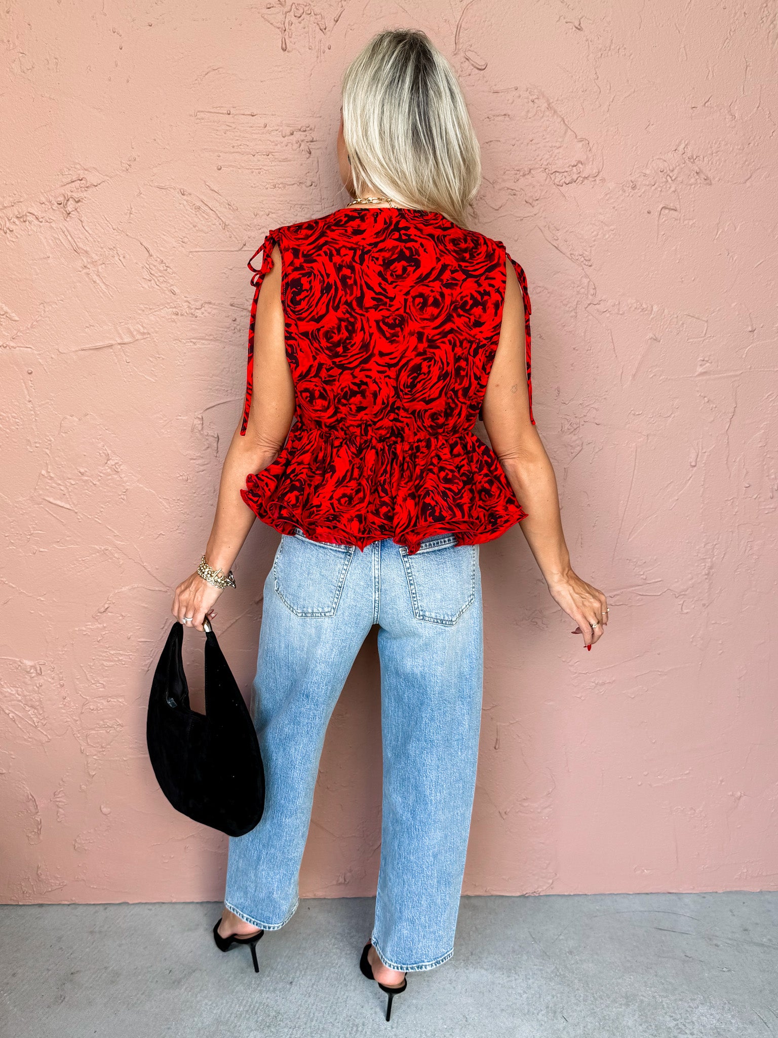 Aria Sleeveless Peplum Top