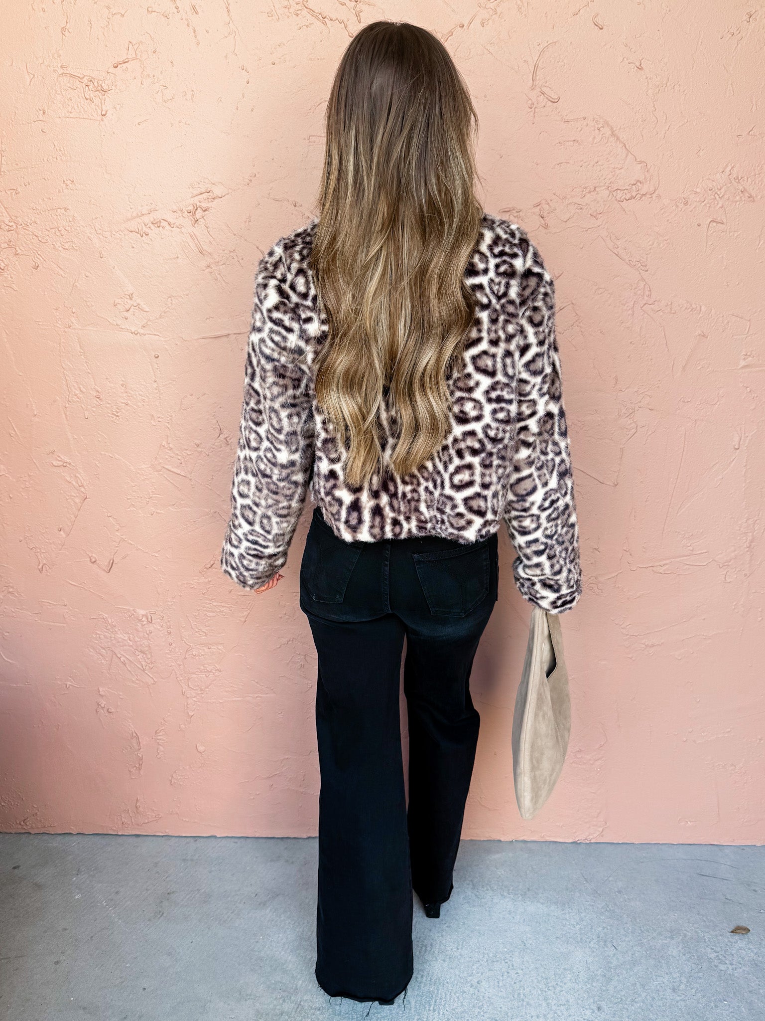 Clarke Leopard Faux Fur Jacket