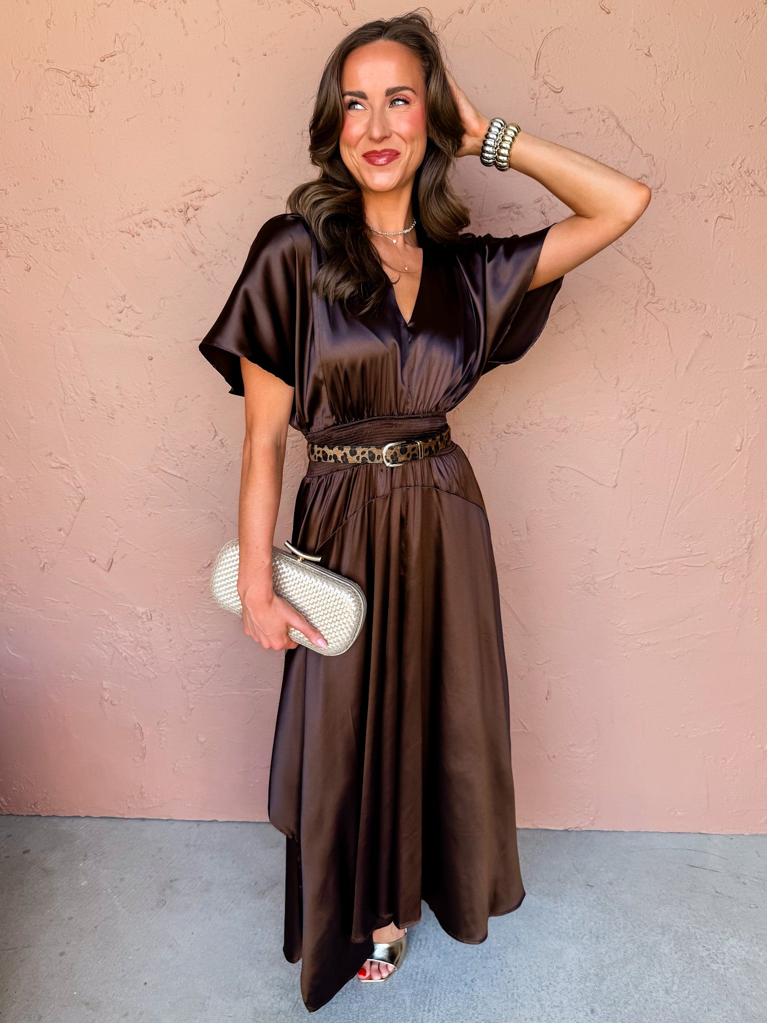 Mara V Neck Maxi Dress