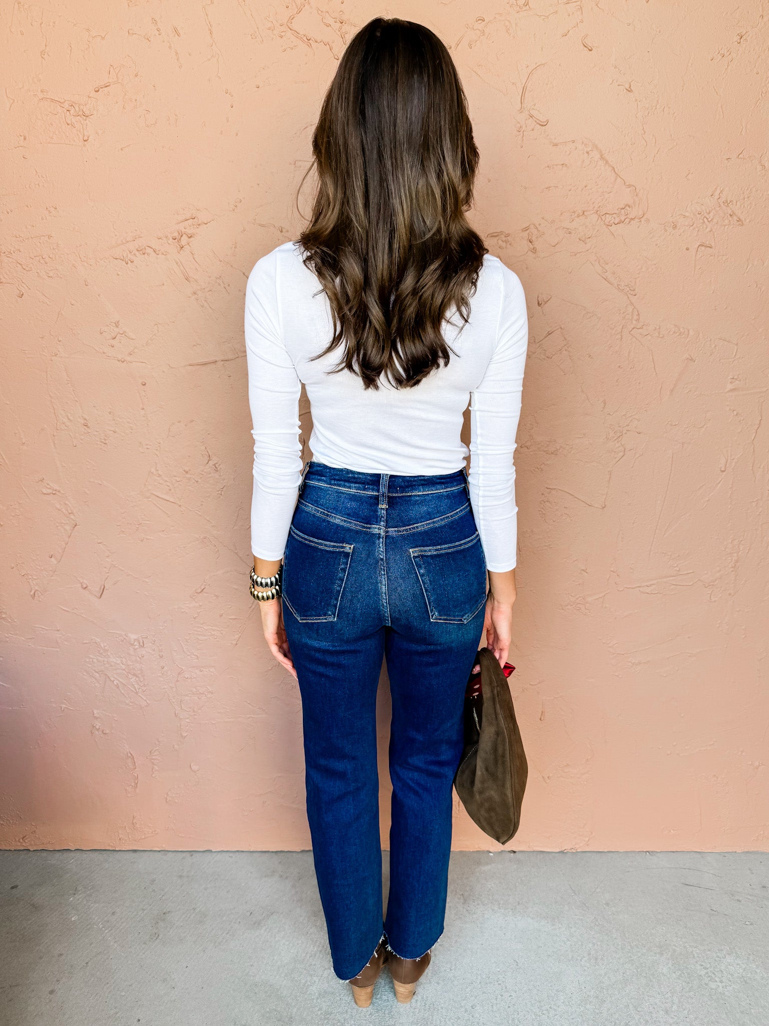 Nora Long Sleeve Mock Neck Top-Off White