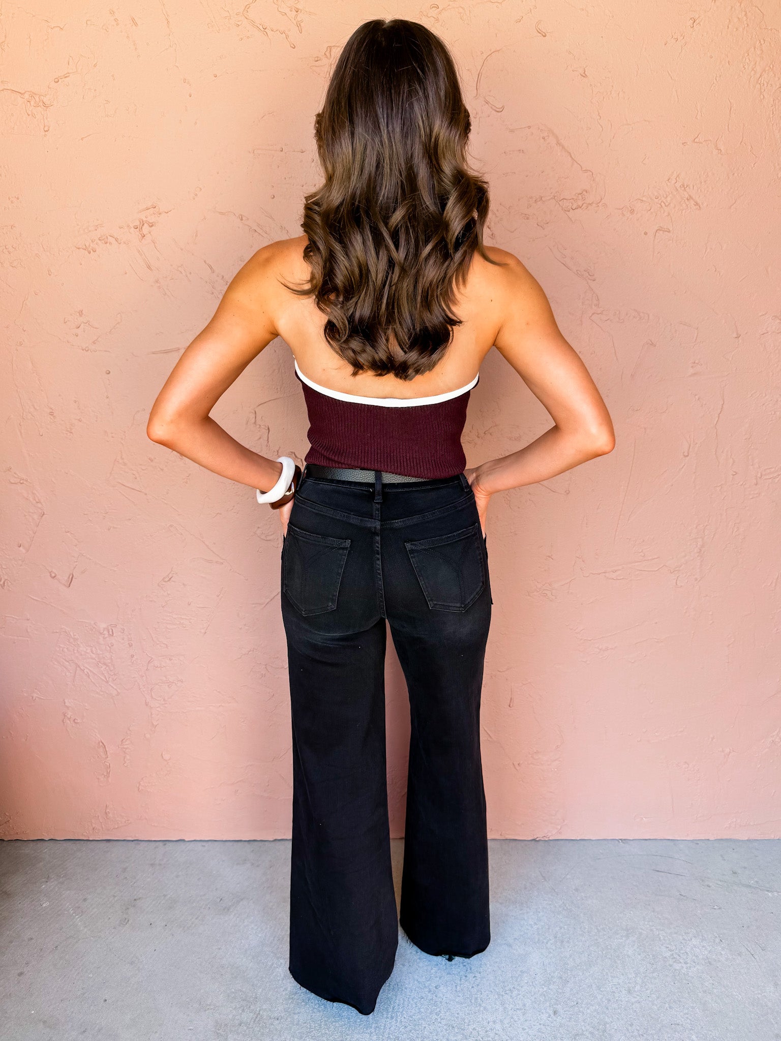 Darling Pop Knit Button Front Top