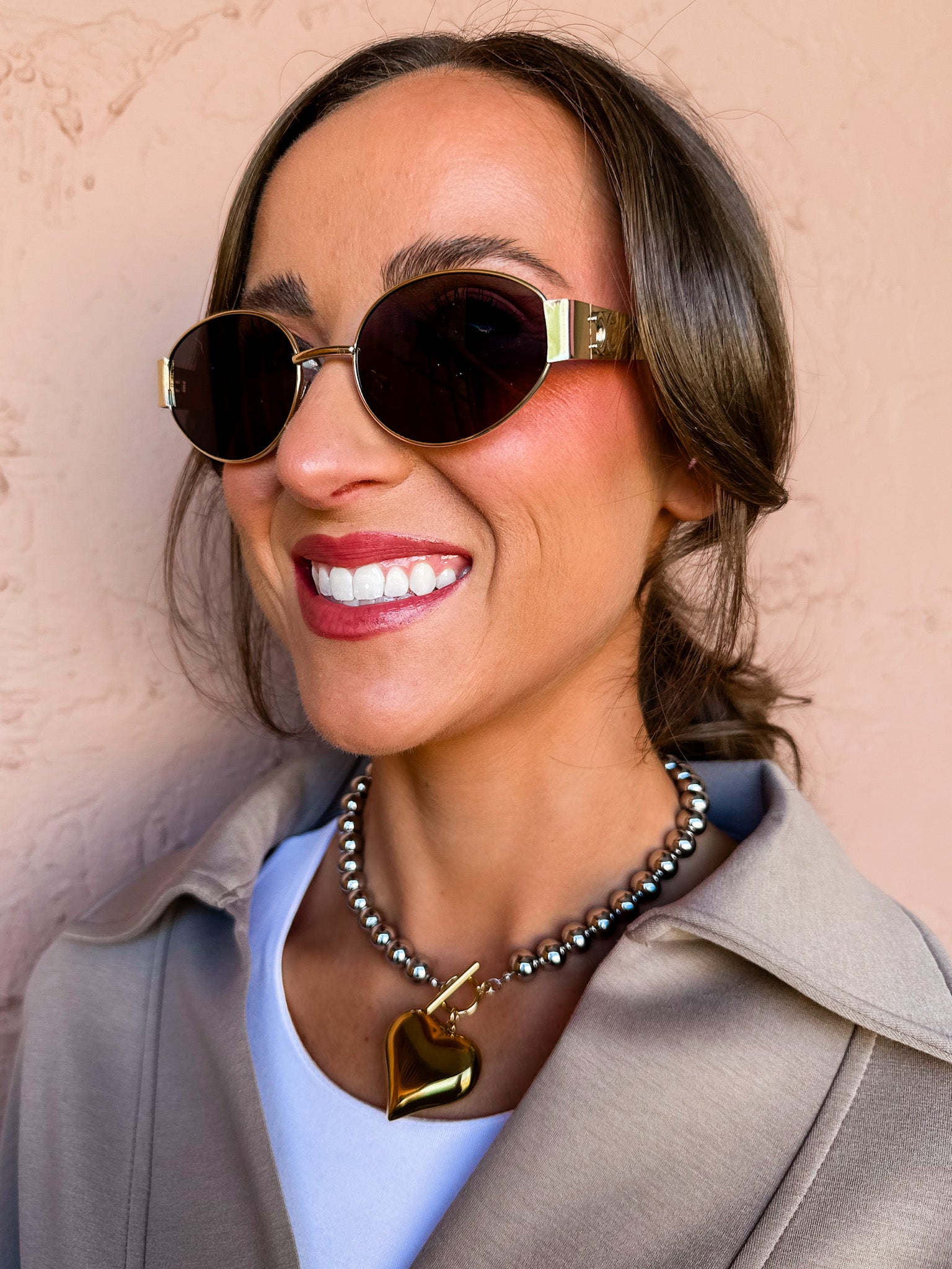 Glistening Lights Round Sunglasses