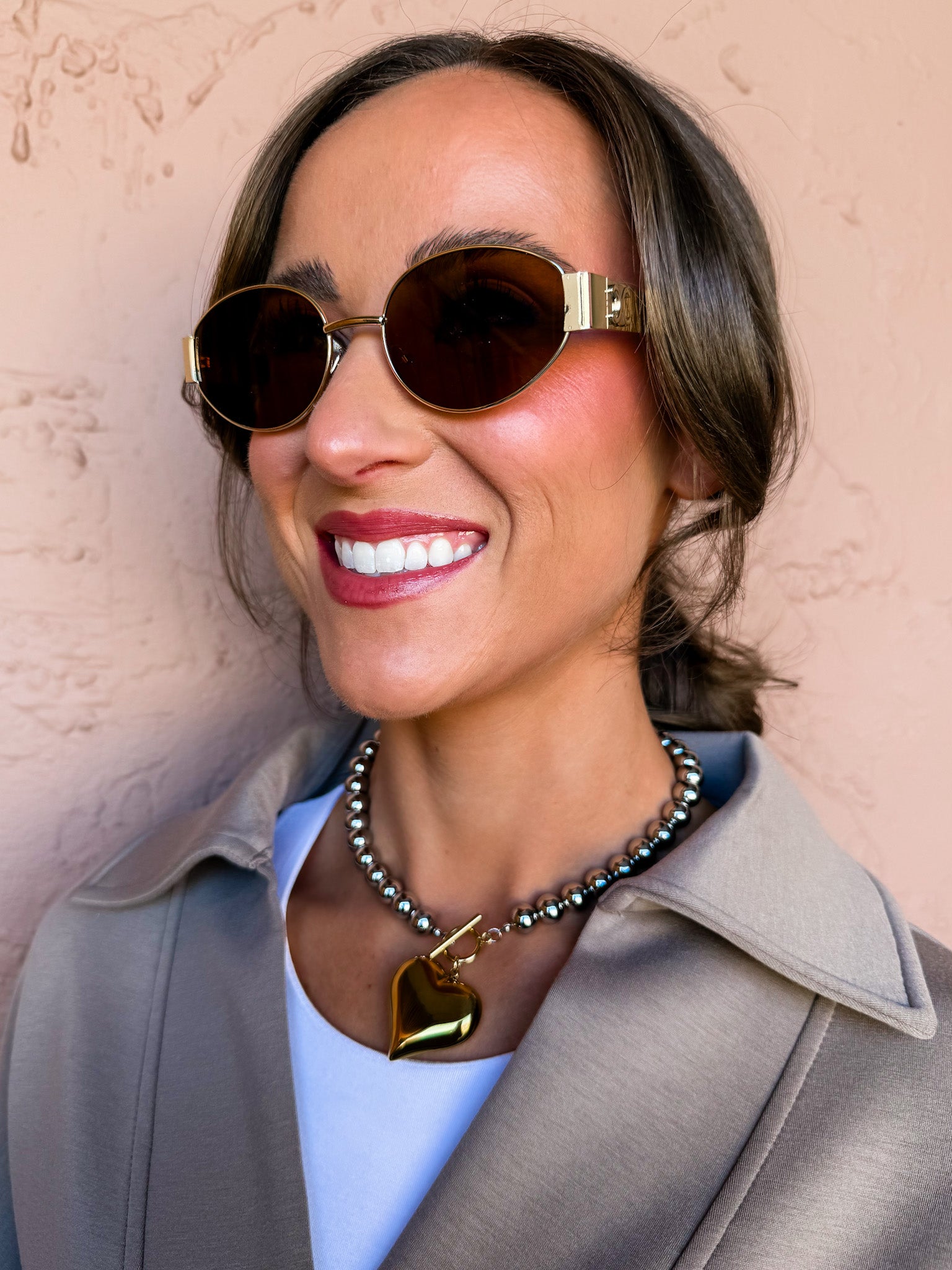 Glistening Lights Round Sunglasses