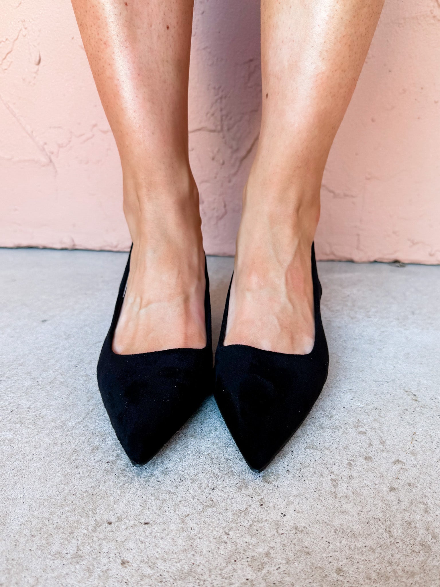 Rae Slingback Kitten Heel-Black