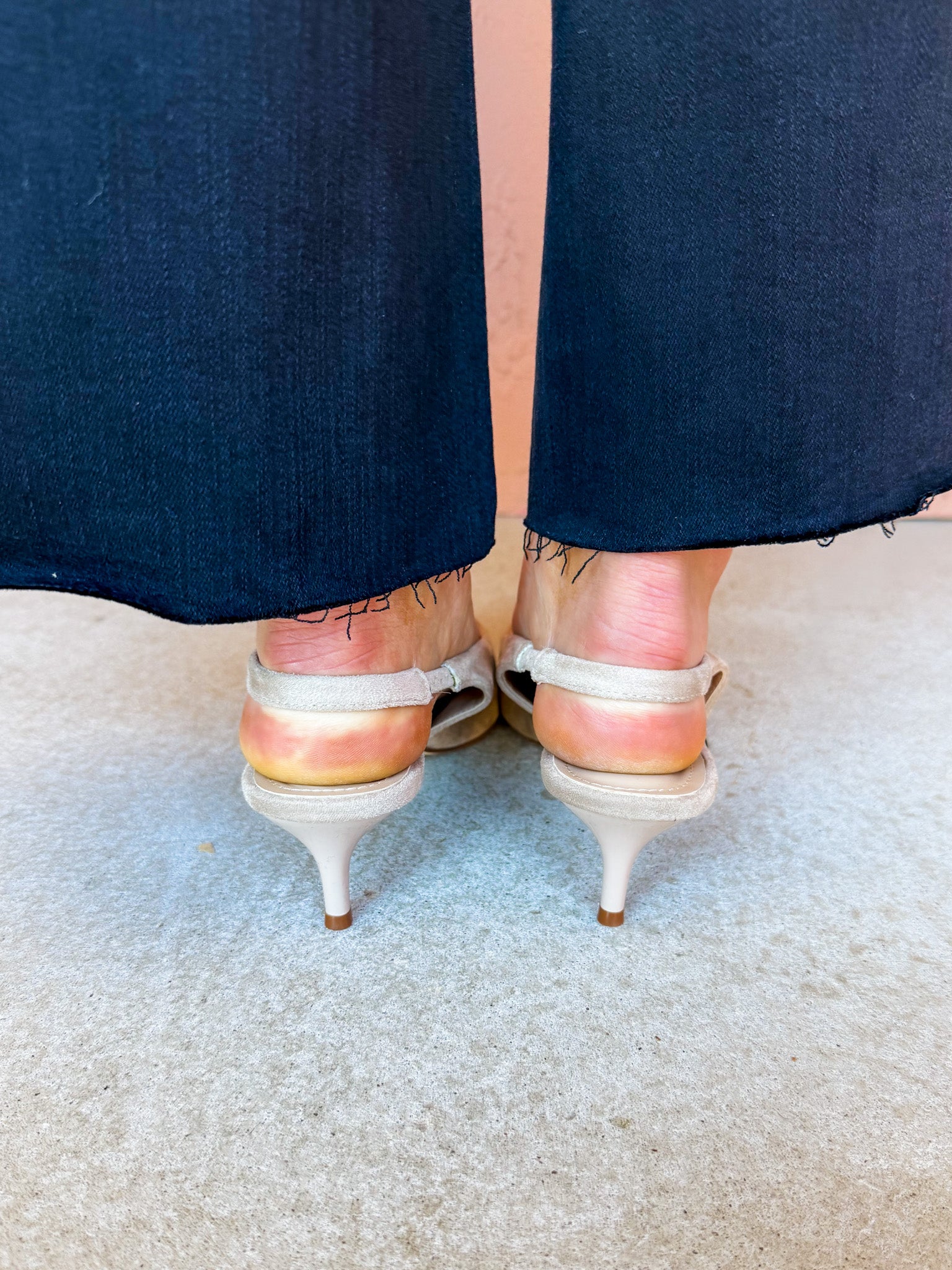 Rae Slingback Kitten Heel-Taupe