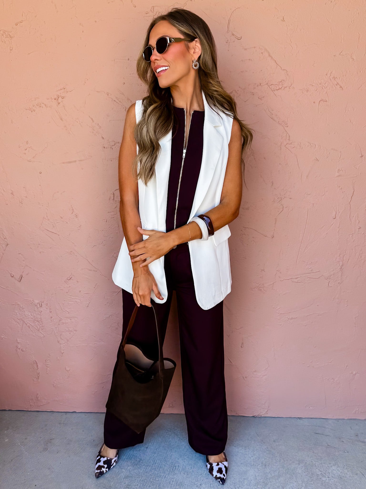 Tatum Halter Neck Front Zip Top