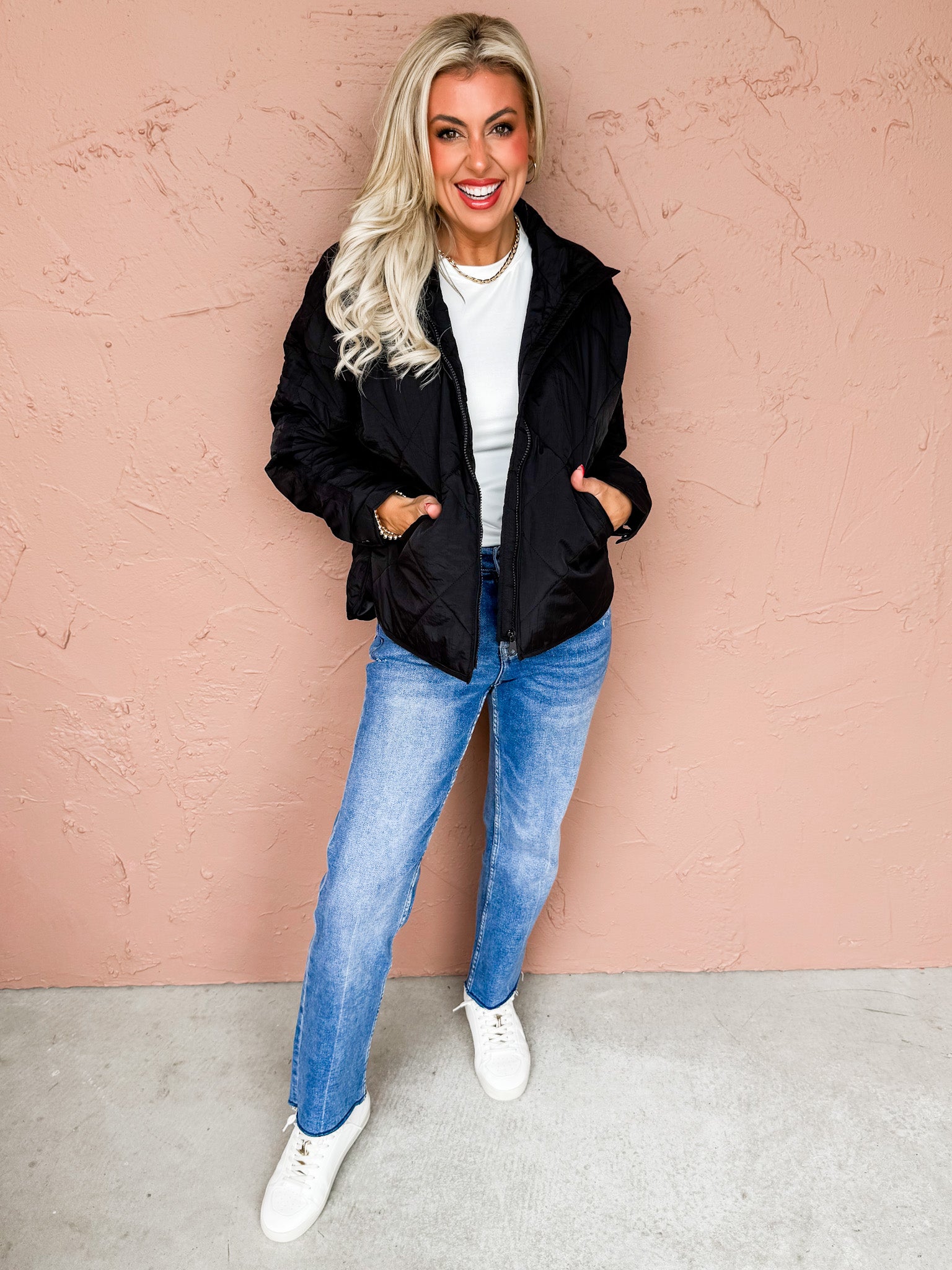 Pippa Luxe Quilted Jacket-Black