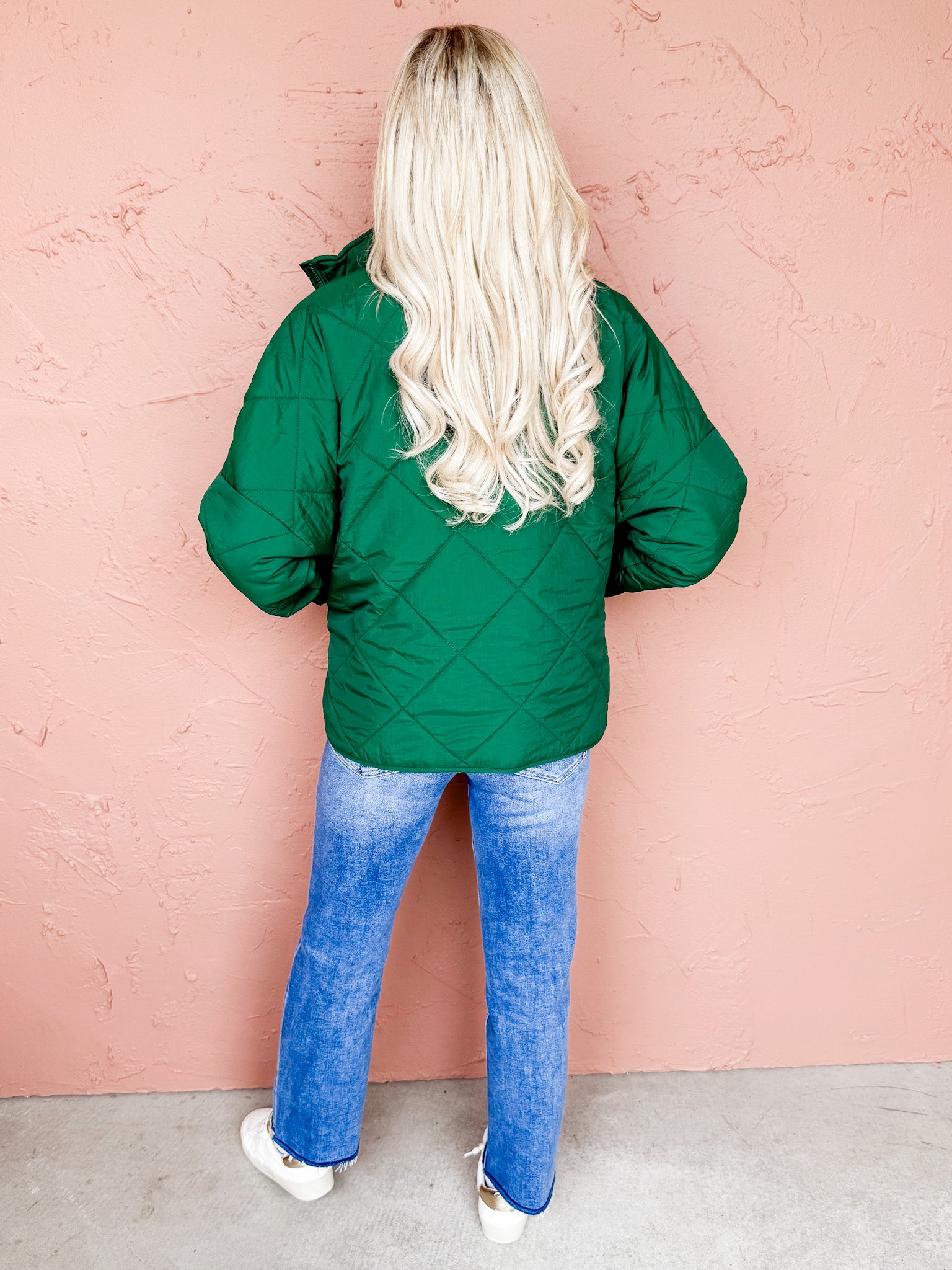 Pippa Luxe Quilted Jacket-Green