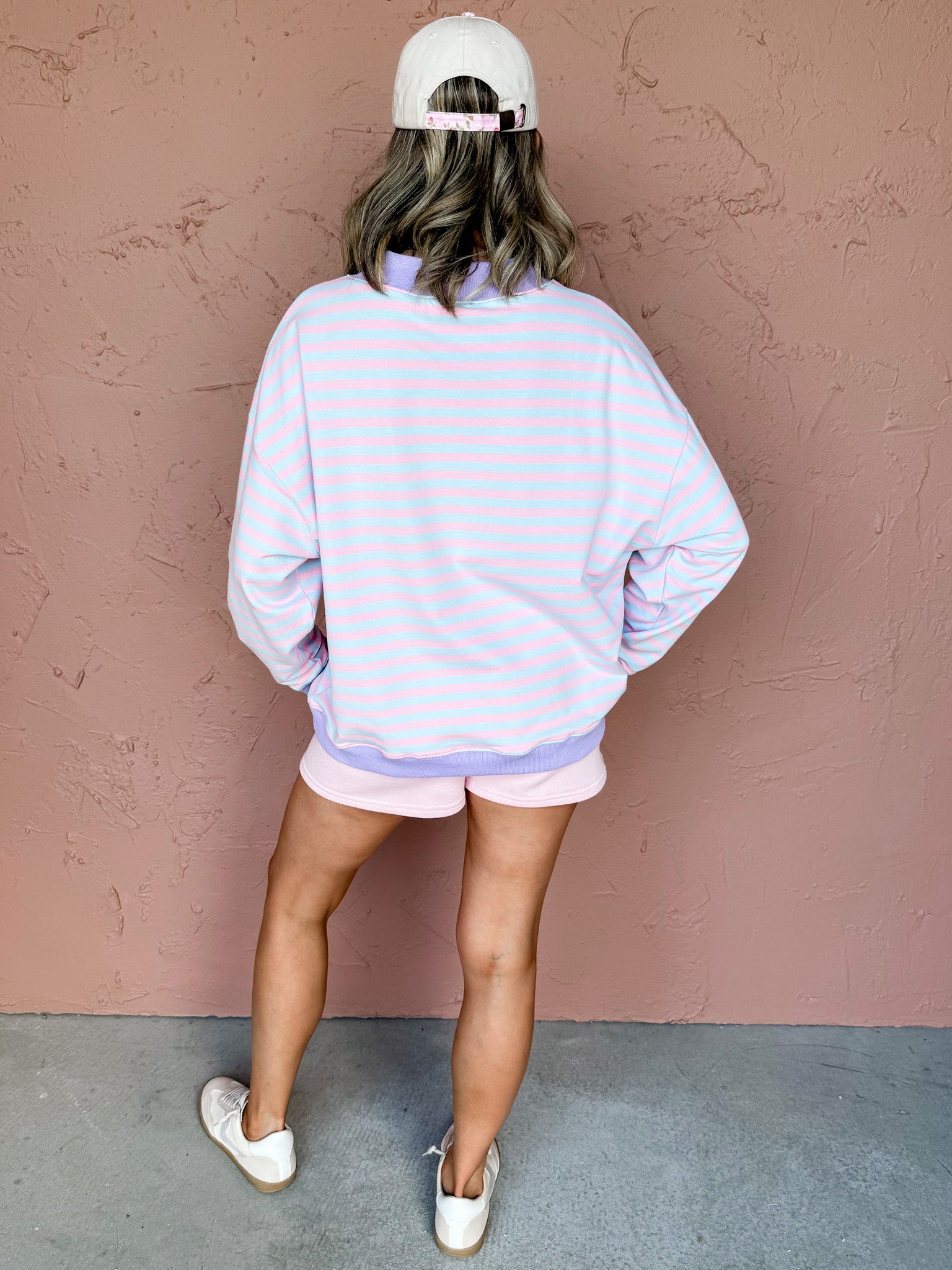 Maggie Mock Neck Striped Sweater