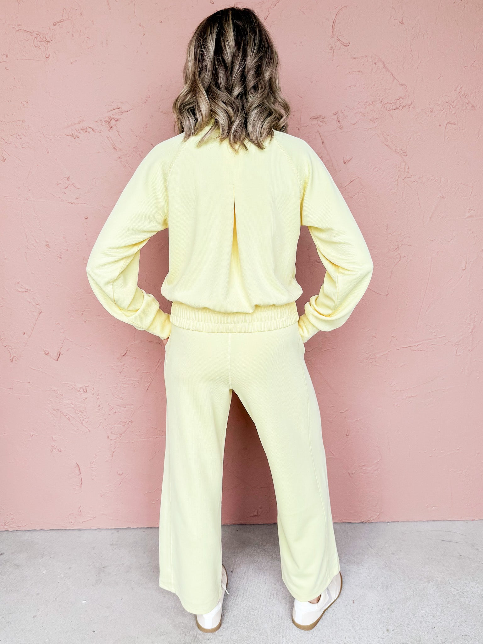 Modern Motion Rib Zip Jacket-Yellow