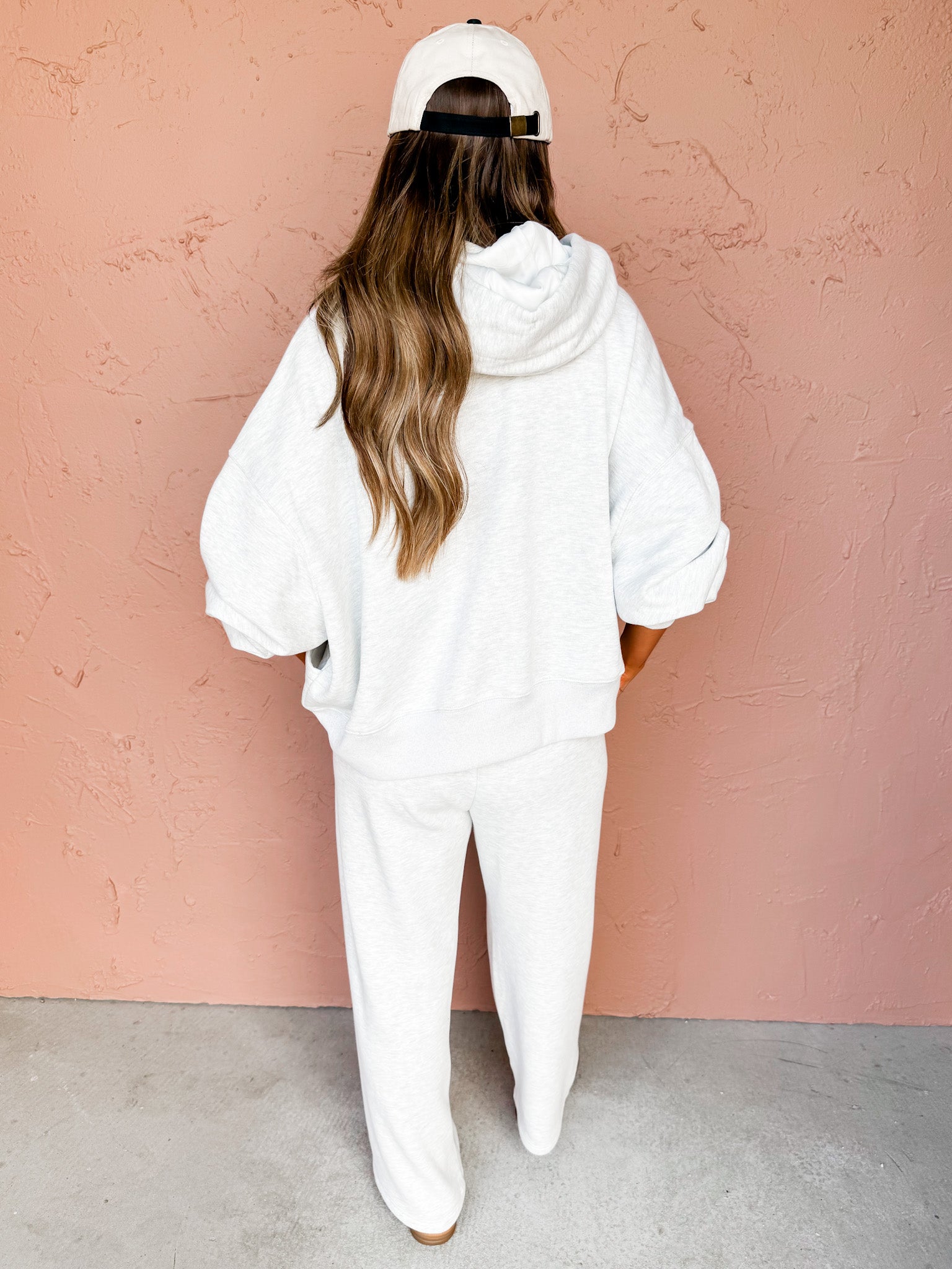 Off-Duty Fleece Hoodie-Heather Grey