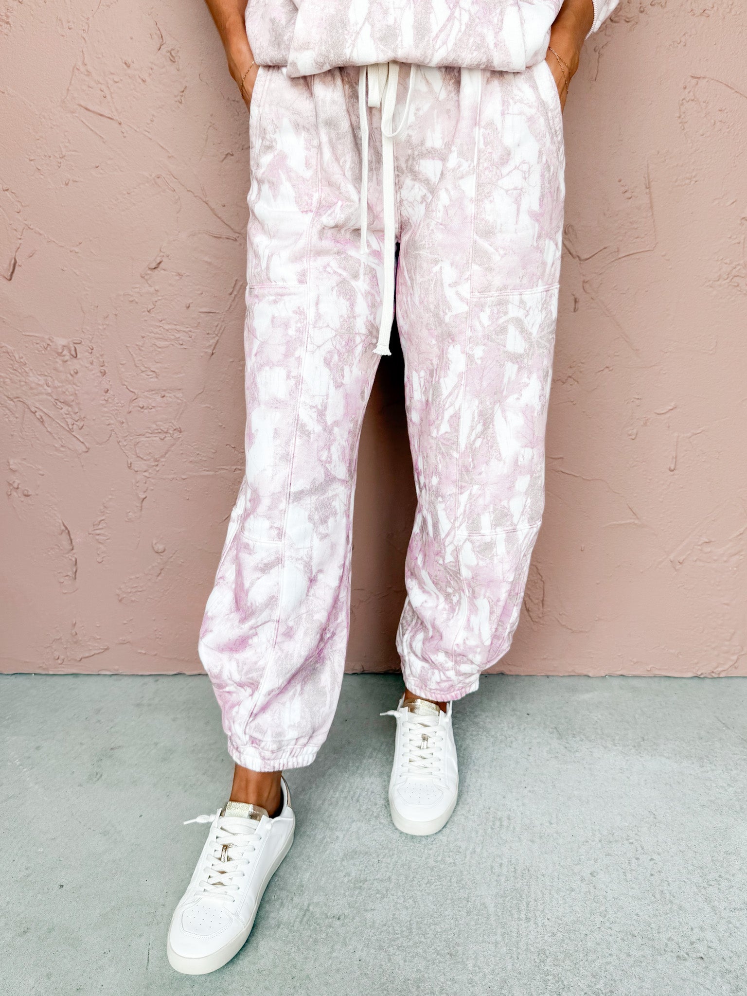 True Form Sweatpants-Pink Camo